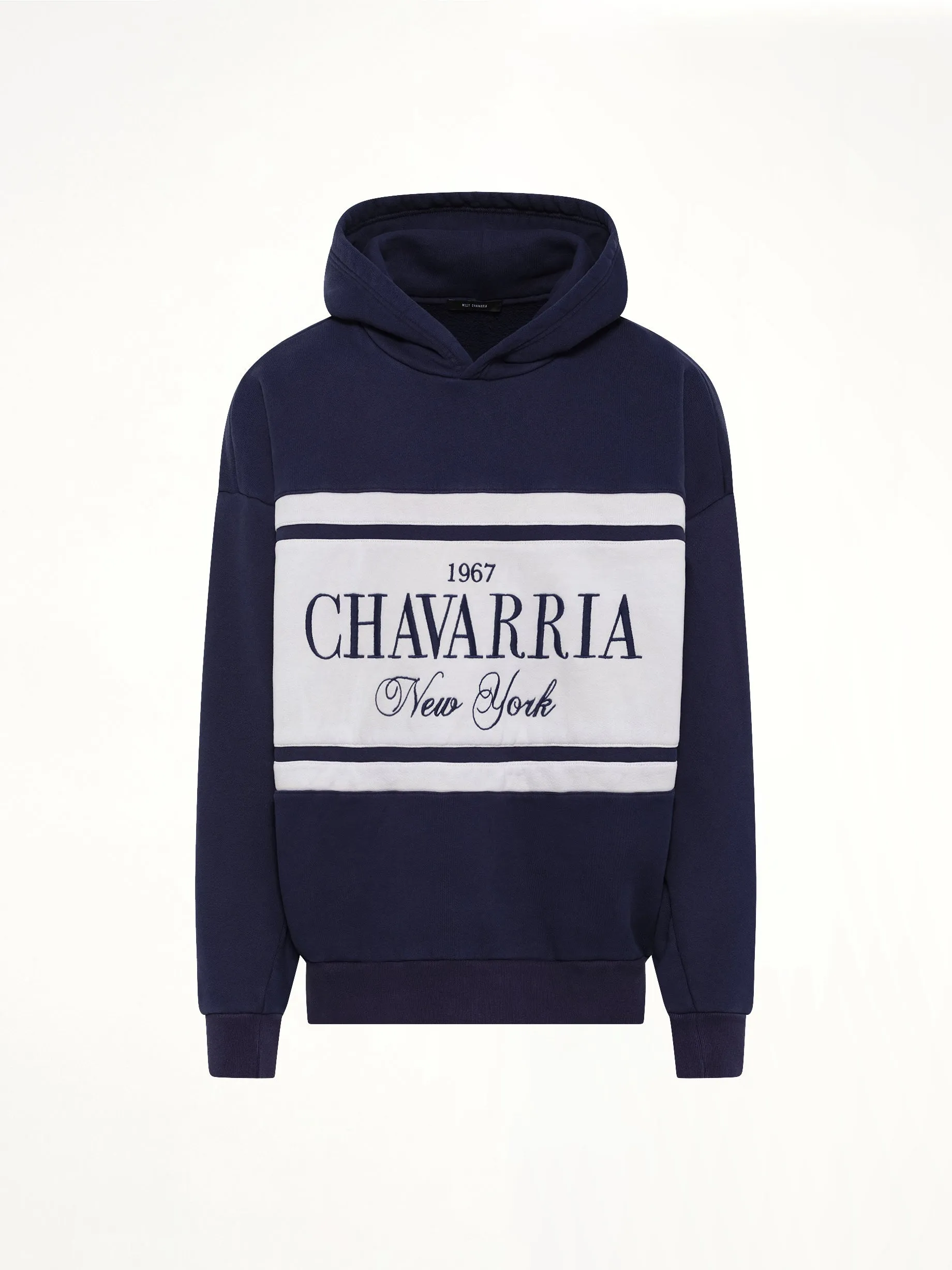 Chavarria Stripe Gilroy Hoodie in Peacoat sold by MARAIS product image thumbnail 2