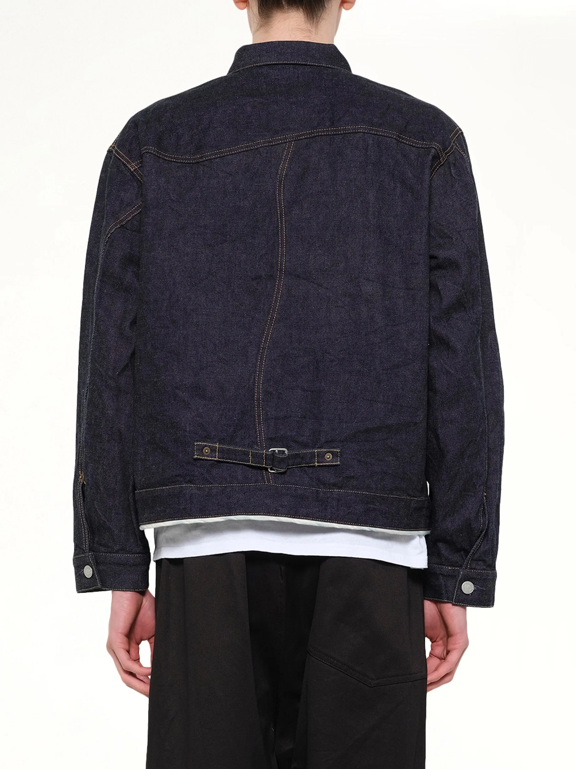 Denim Blouson in Indigo sold by MARAIS product image thumbnail 5