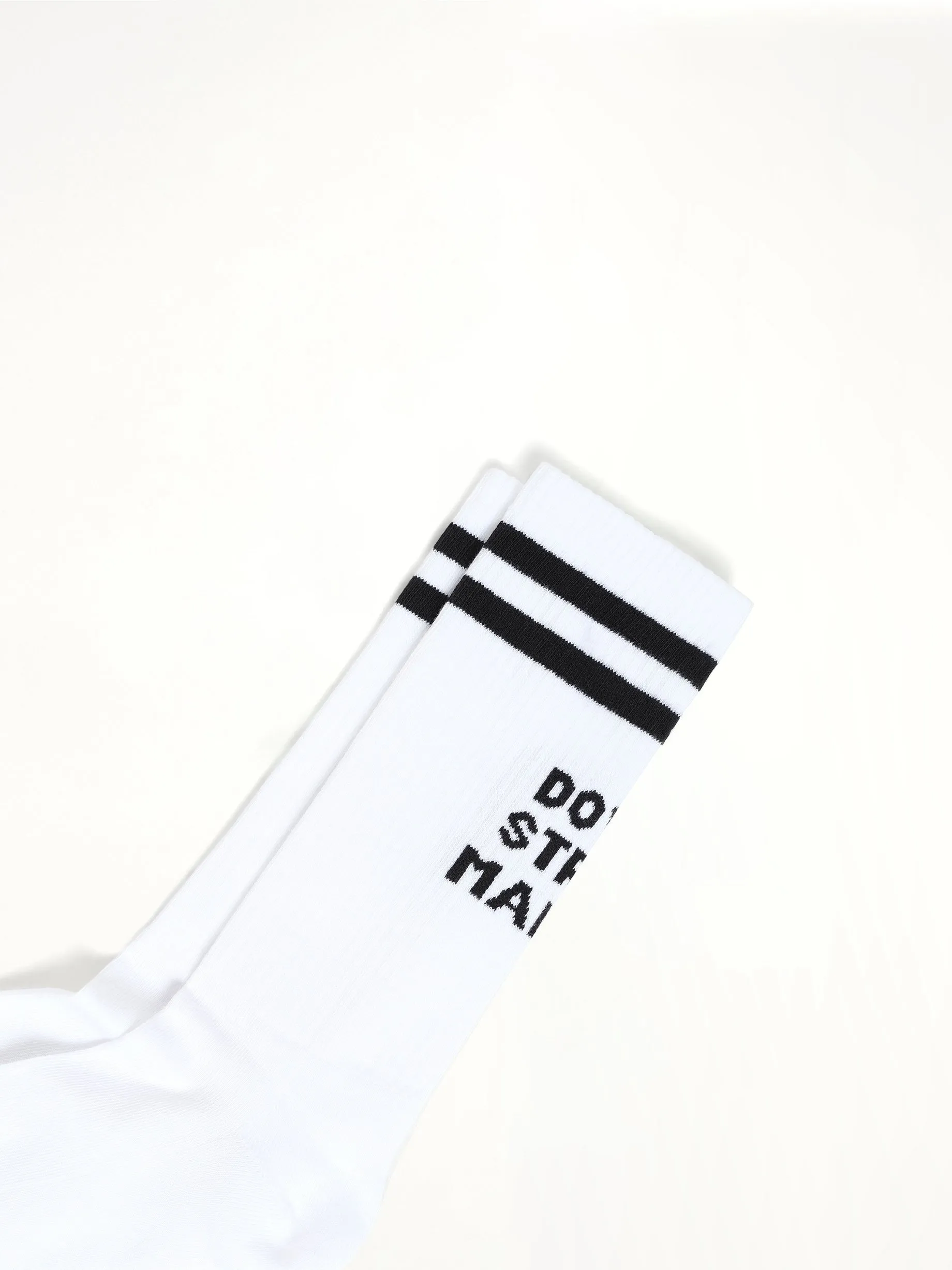 DSM Logo Socks in White sold by MARAIS product image thumbnail 5