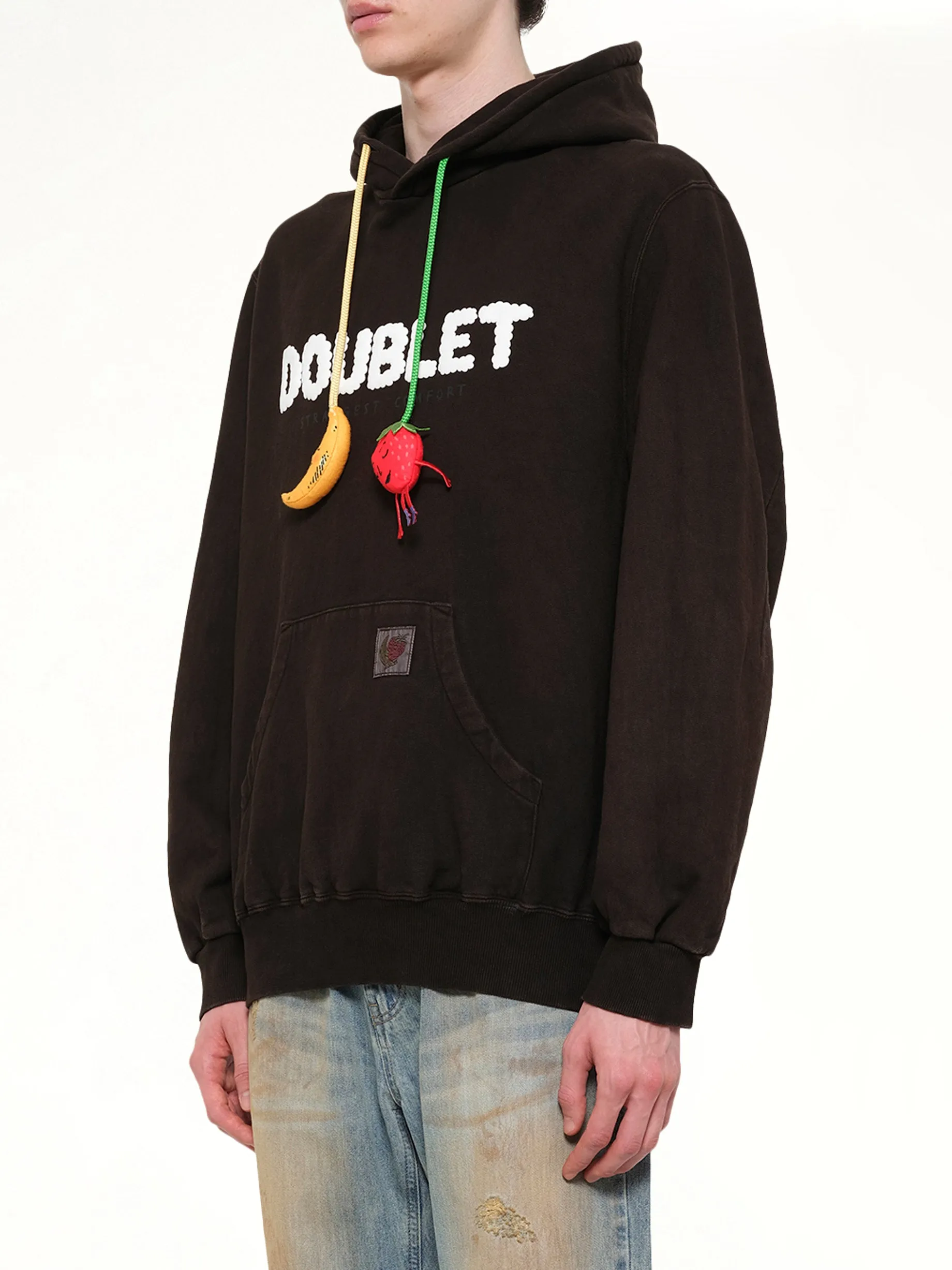 Mud-Dyed Hoodie With SHFU in Mud sold by MARAIS product image thumbnail 3