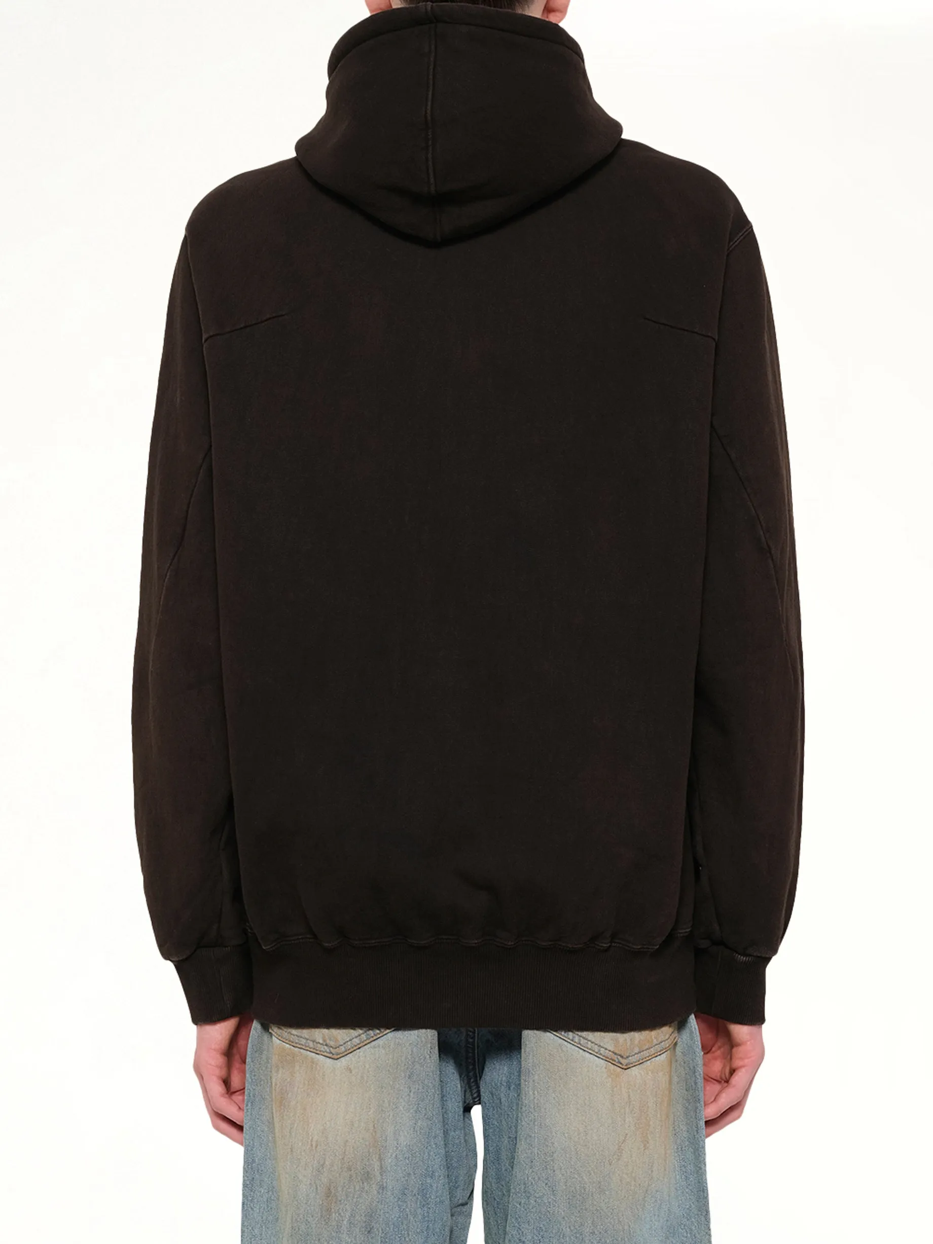Mud-Dyed Hoodie With SHFU in Mud sold by MARAIS product image thumbnail 5