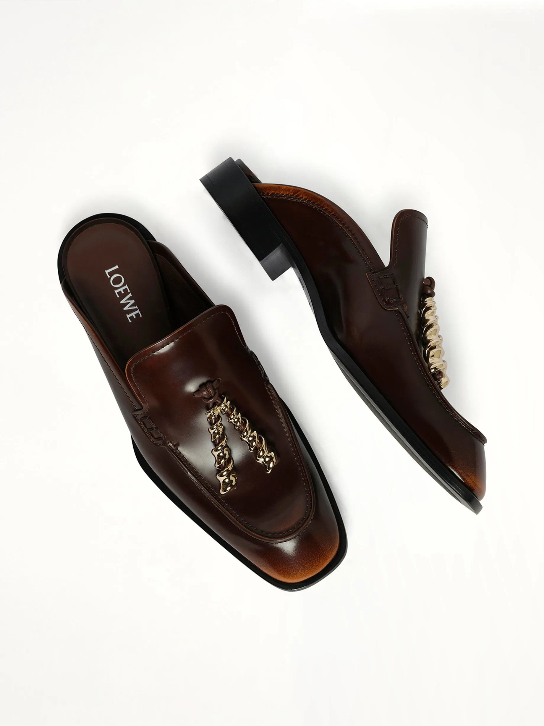 Edge Loafer Mule in Brown sold by MARAIS product image thumbnail 4
