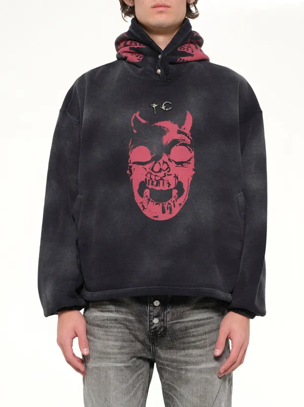 TC Riding Skull Hoodie in Black made by Thug club