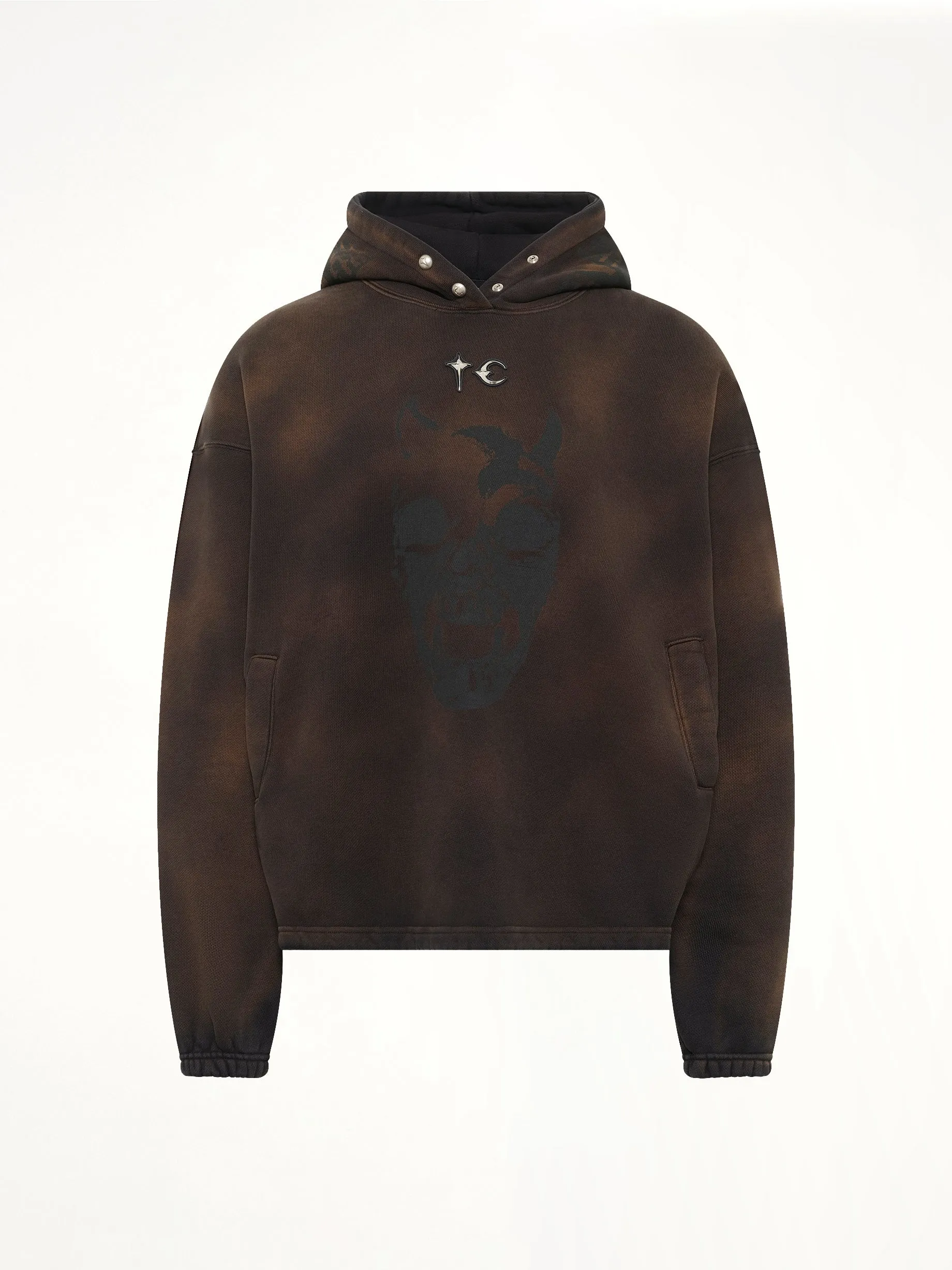 TC Riding Skull Hoodie in Brown sold by MARAIS product image thumbnail 2