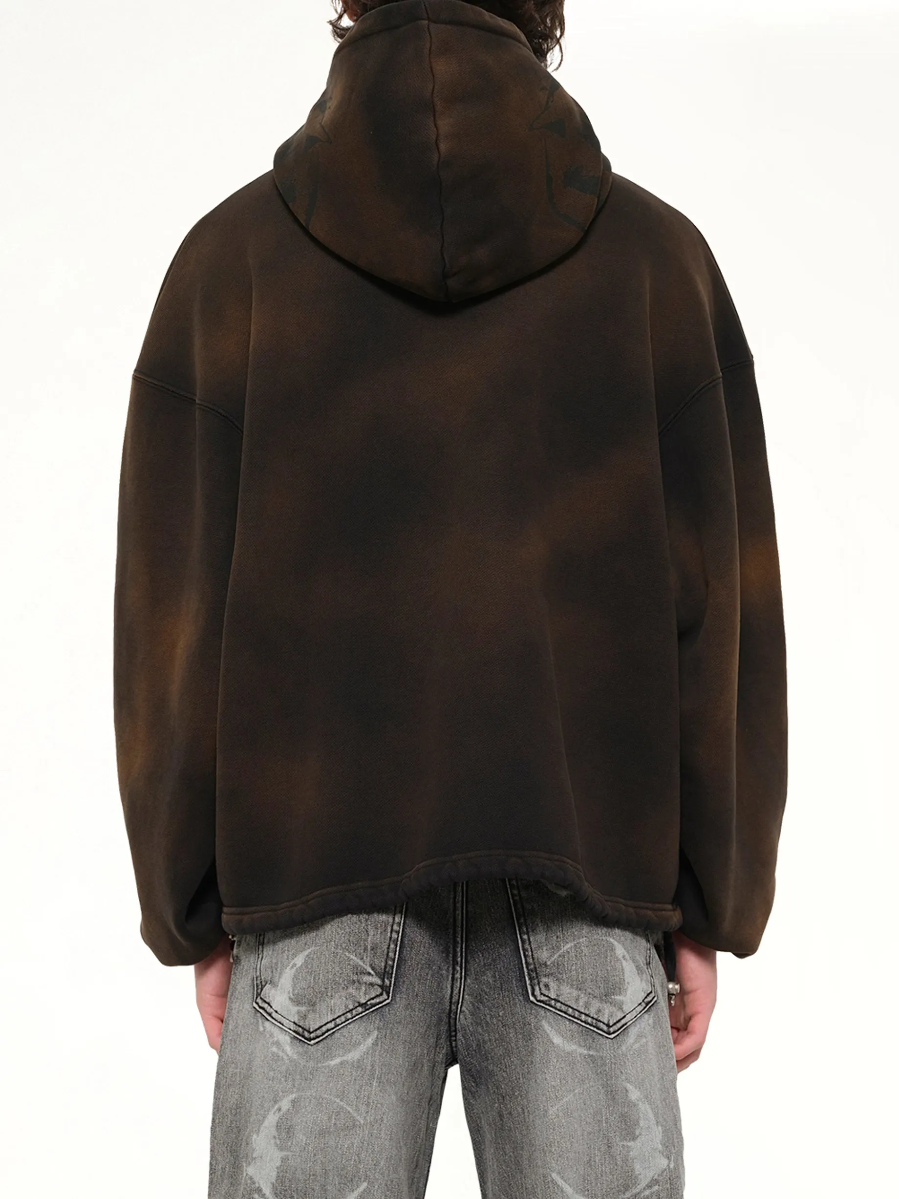 TC Riding Skull Hoodie in Brown sold by MARAIS product image thumbnail 5