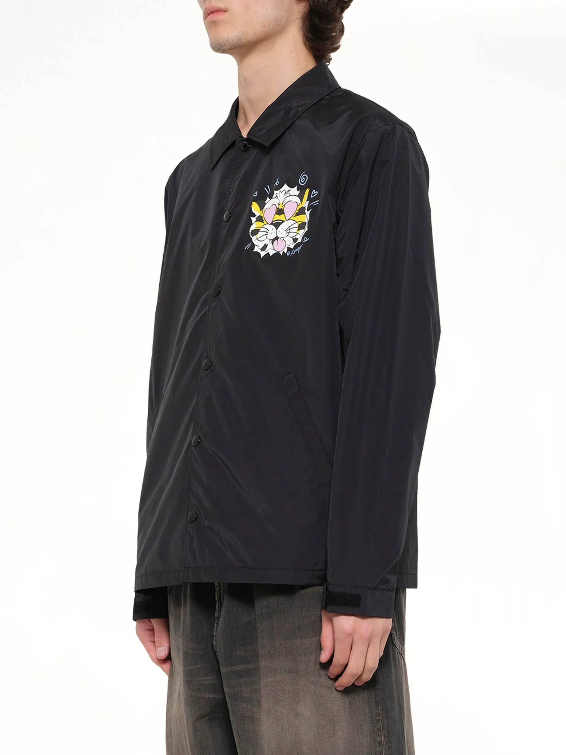 Kenzo Wild Tiger Light Coach Jacket in Black sold by MARAIS product image thumbnail 3