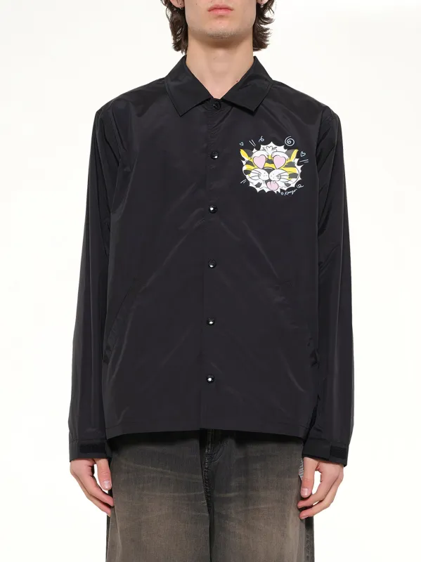 Kenzo Wild Tiger Light Coach Jacket in Black made by Kenzo