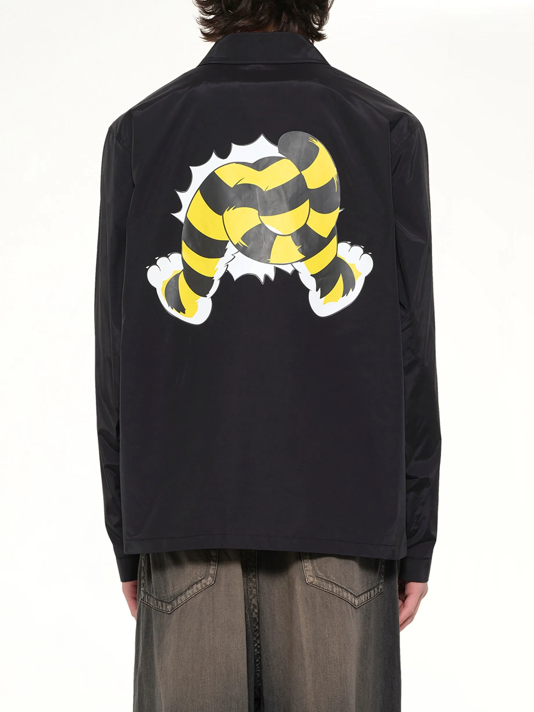 Kenzo Wild Tiger Light Coach Jacket in Black sold by MARAIS product image thumbnail 5