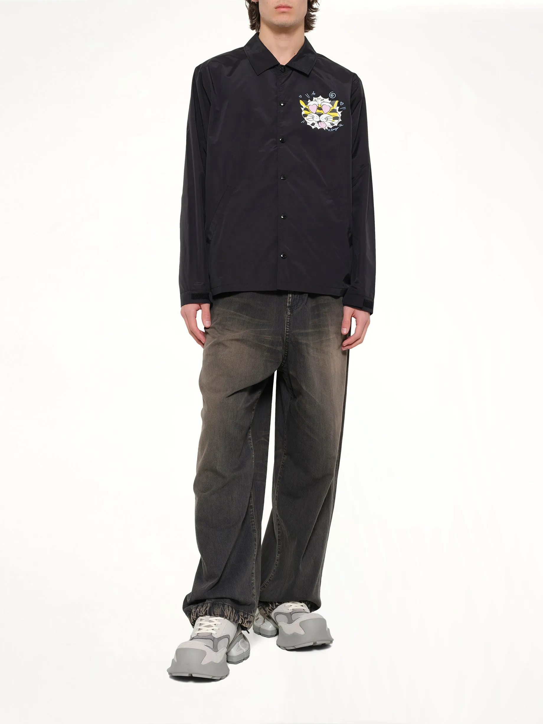 Kenzo Wild Tiger Light Coach Jacket in Black sold by MARAIS product image thumbnail 4