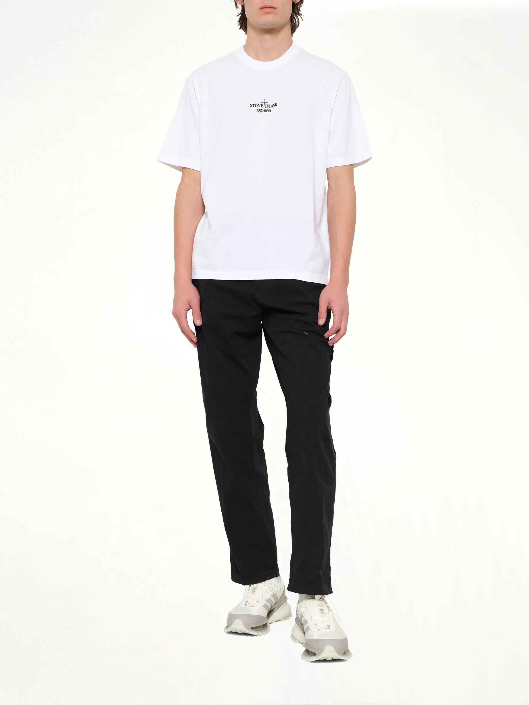 2100023 SS T-Shirt in White sold by MARAIS product image thumbnail 4