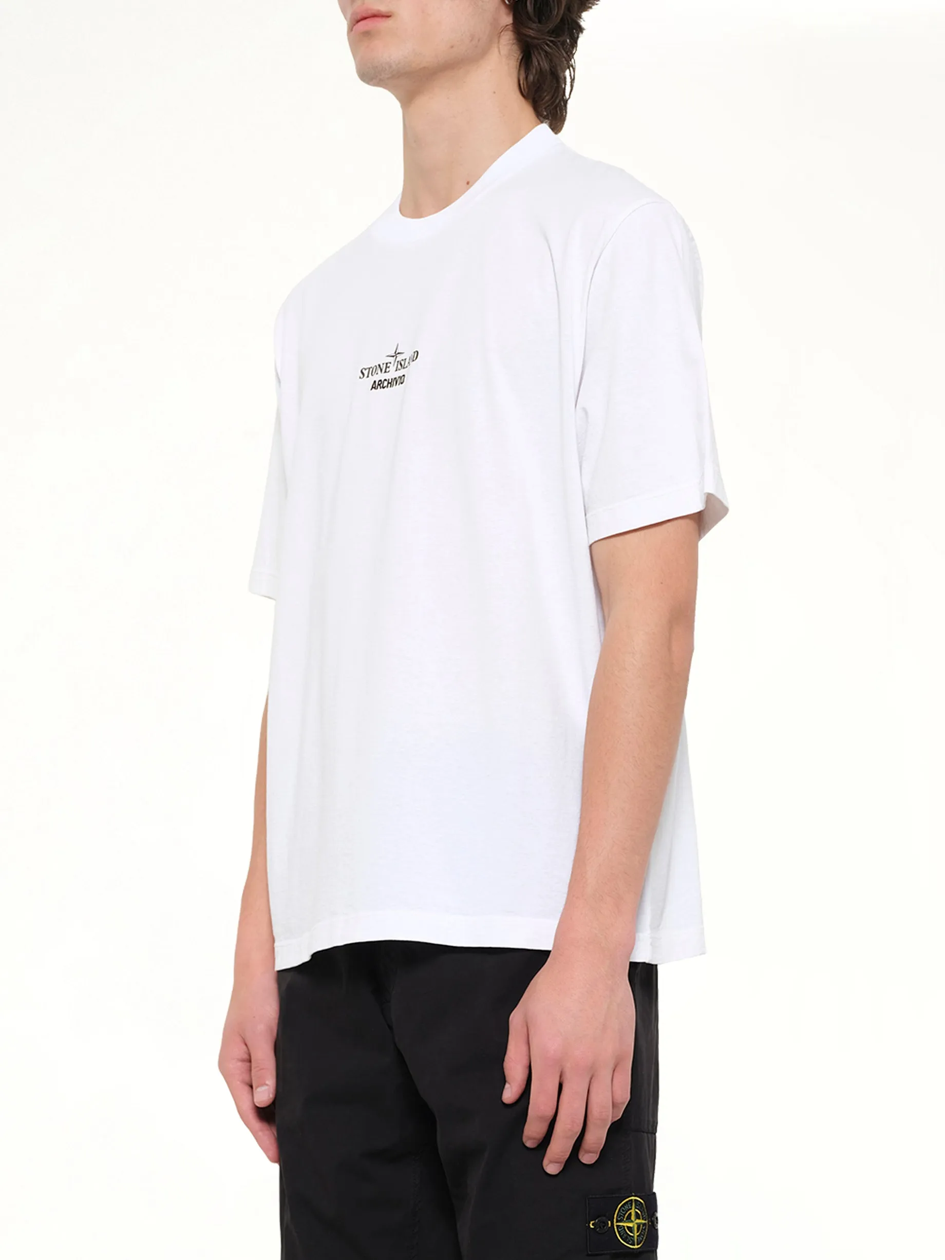 2100023 SS T-Shirt in White sold by MARAIS product image thumbnail 3