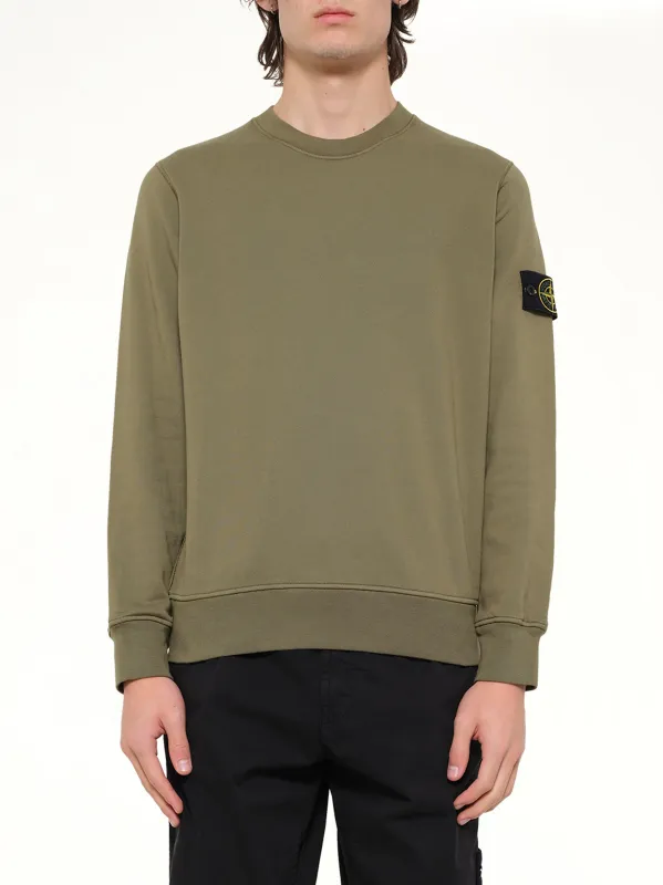 6100060 Sweatshirt in Military Green made by Stone Island