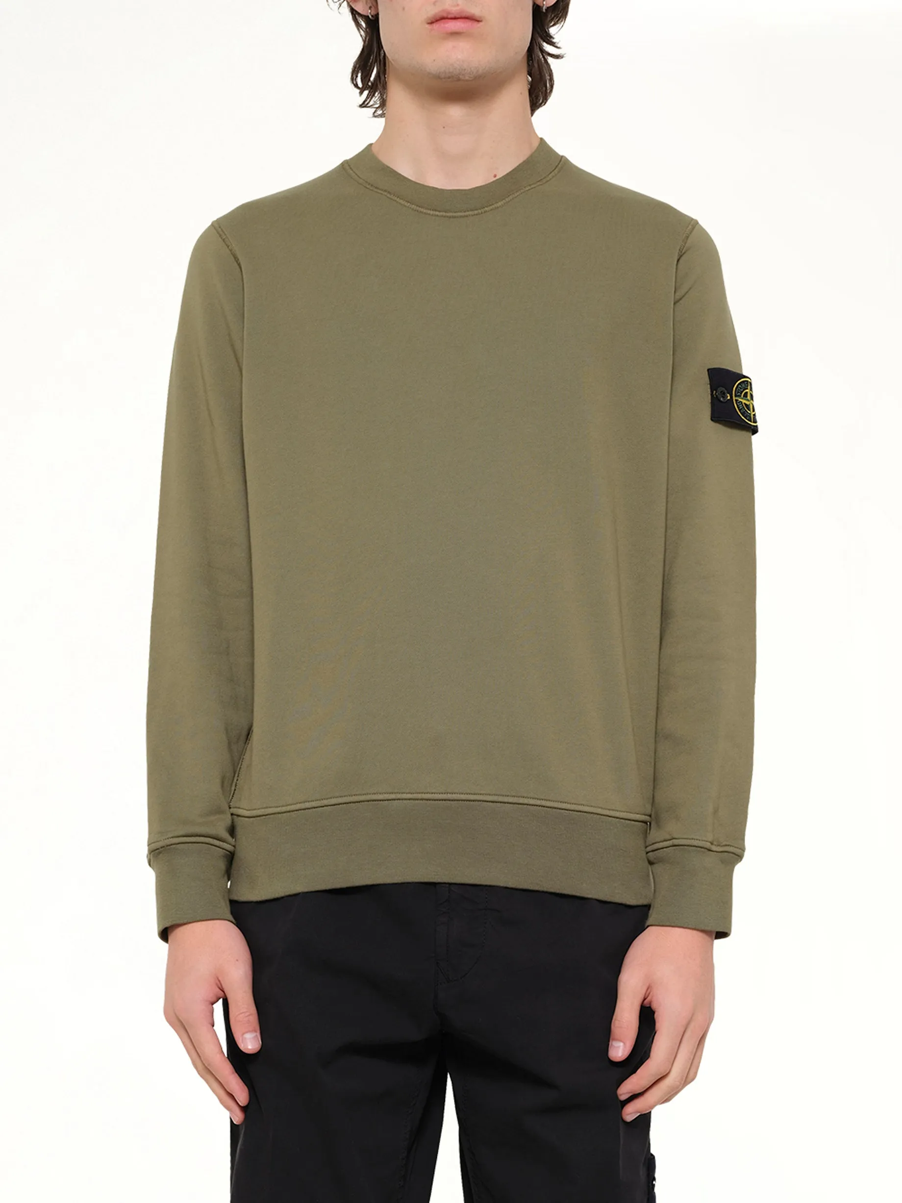 6100060 Sweatshirt in Military Green sold by MARAIS