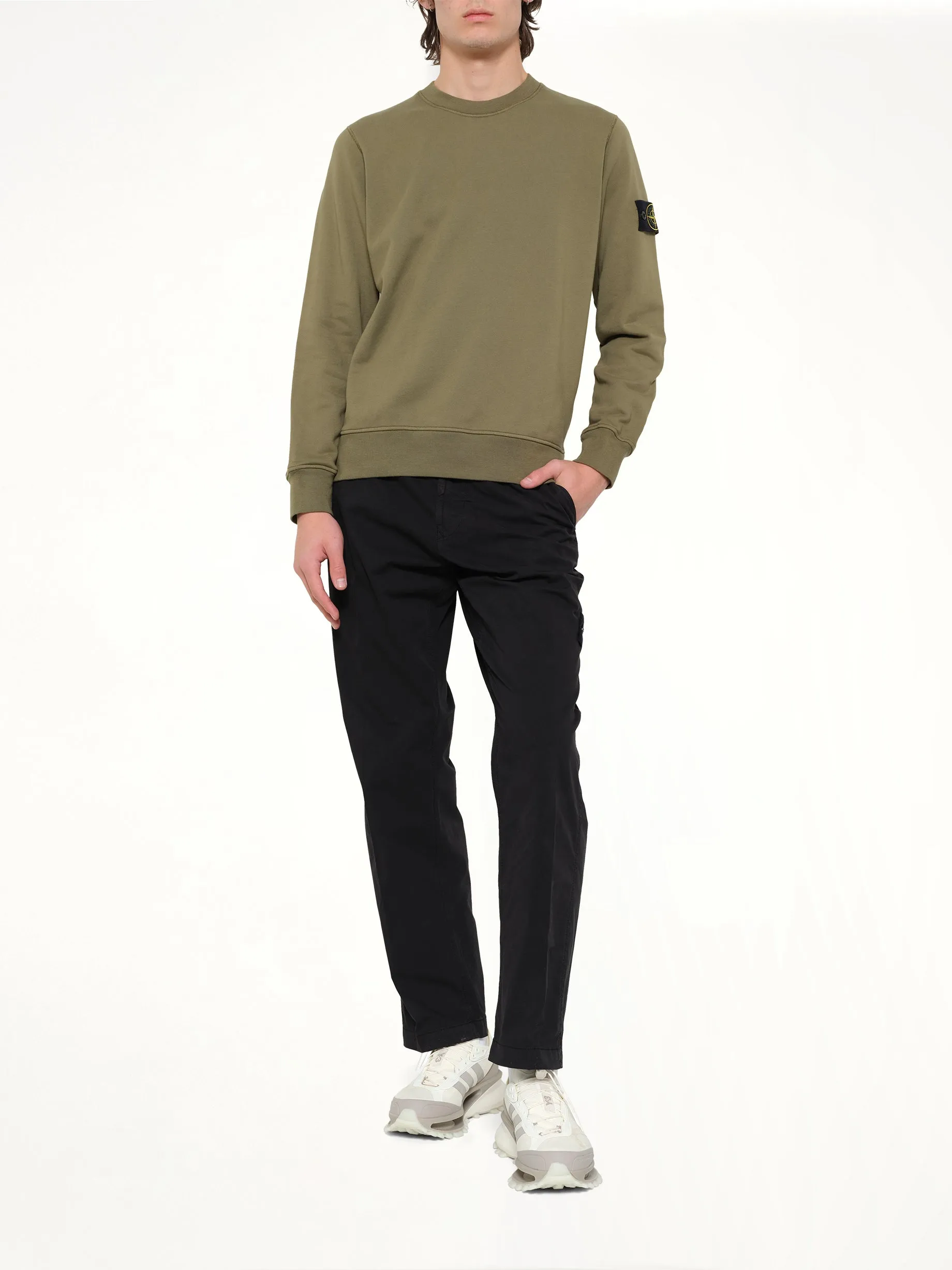 6100060 Sweatshirt in Military Green sold by MARAIS product image thumbnail 4
