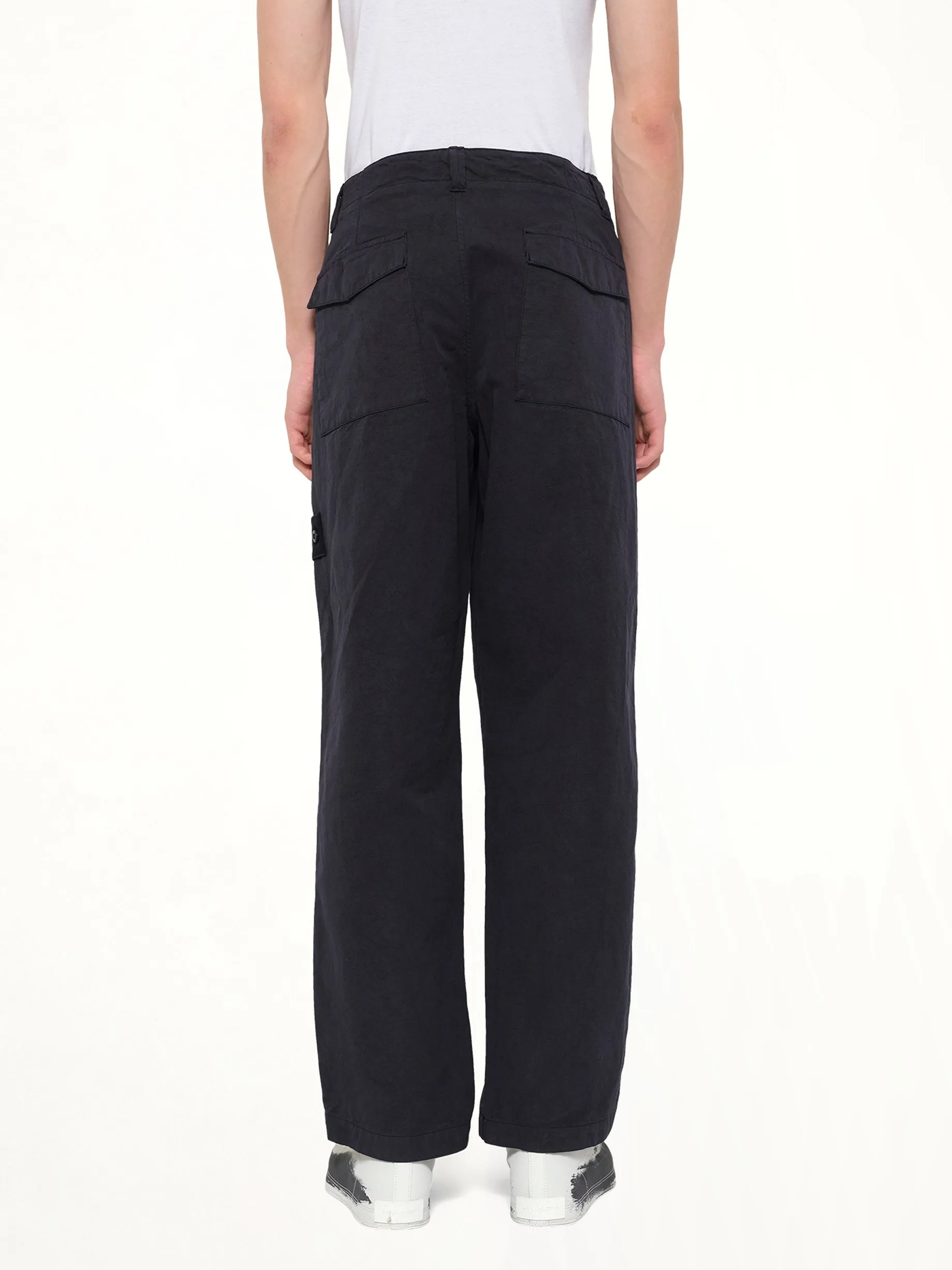 3100016 Trousers in Navy Blue sold by MARAIS product image thumbnail 5