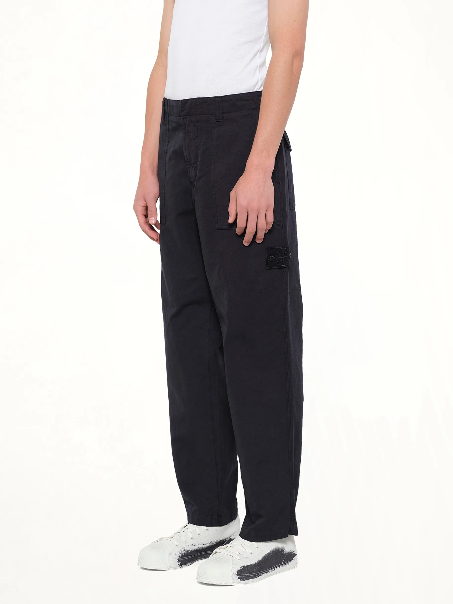 3100016 Trousers in Navy Blue sold by MARAIS product image thumbnail 3