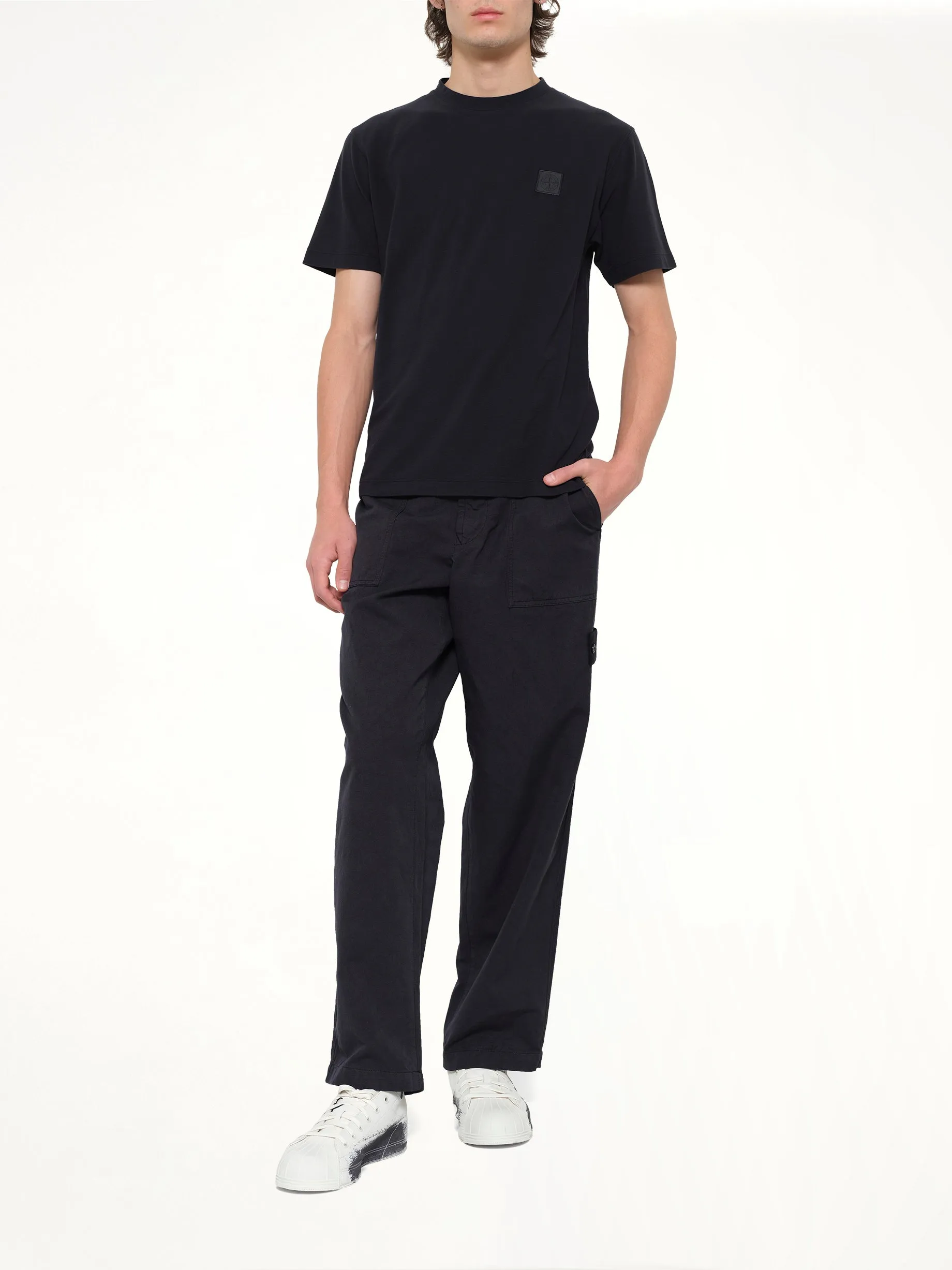 3100016 Trousers in Navy Blue sold by MARAIS product image thumbnail 4