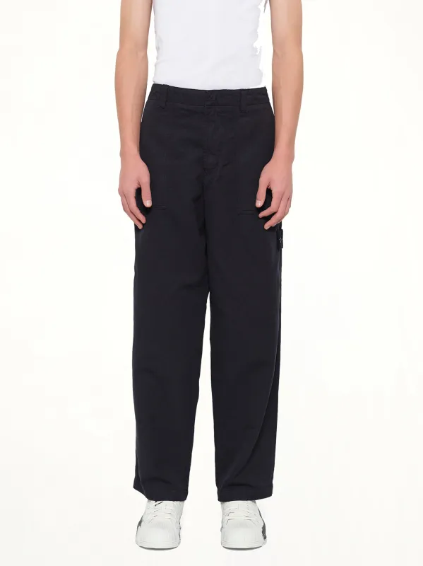 3100016 Trousers in Navy Blue made by Stone Island