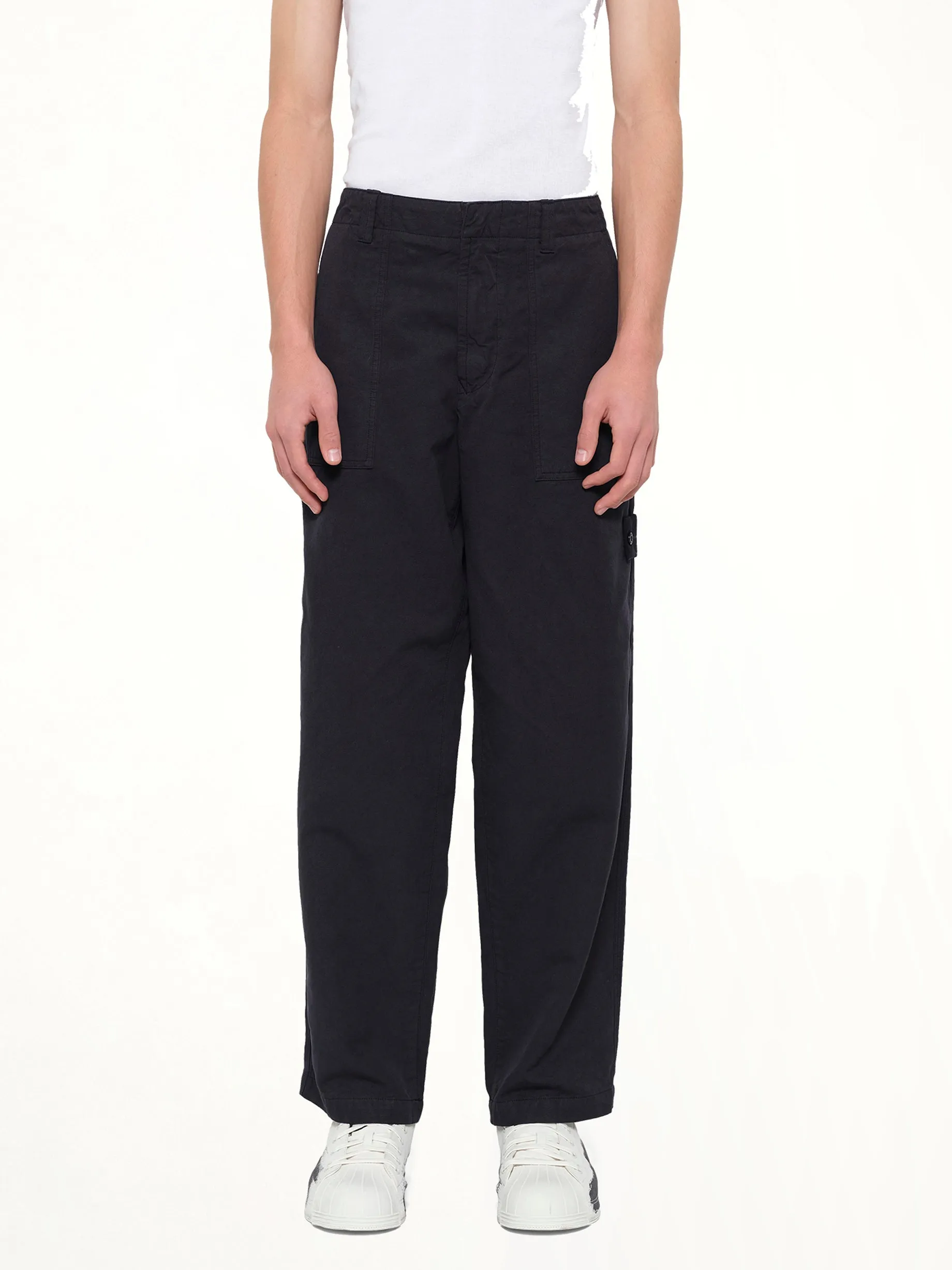 3100016 Trousers in Navy Blue sold by MARAIS