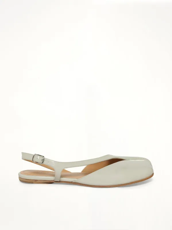 Tabi Flat Slingback in Alabaster made by Maison Margiela