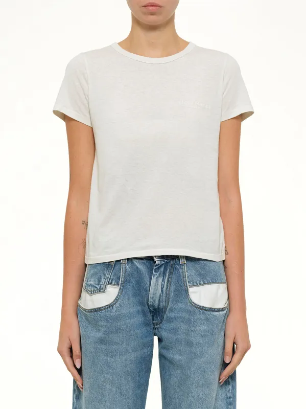 Logo Small T-Shirt in Vintage White made by Maison Margiela