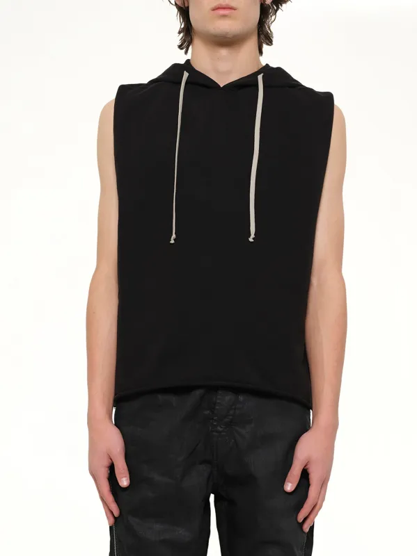 Hooded Tunic in Black made by Rick Owens