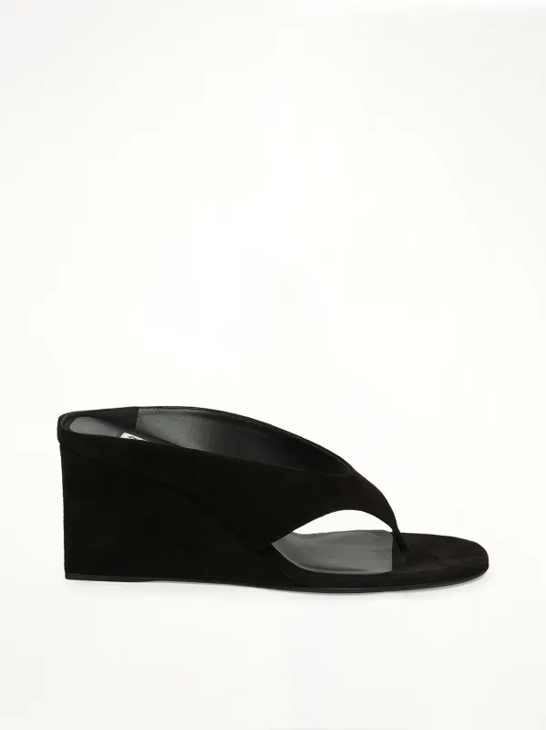 Wedge Tongs H75 in Black made by Alaia
