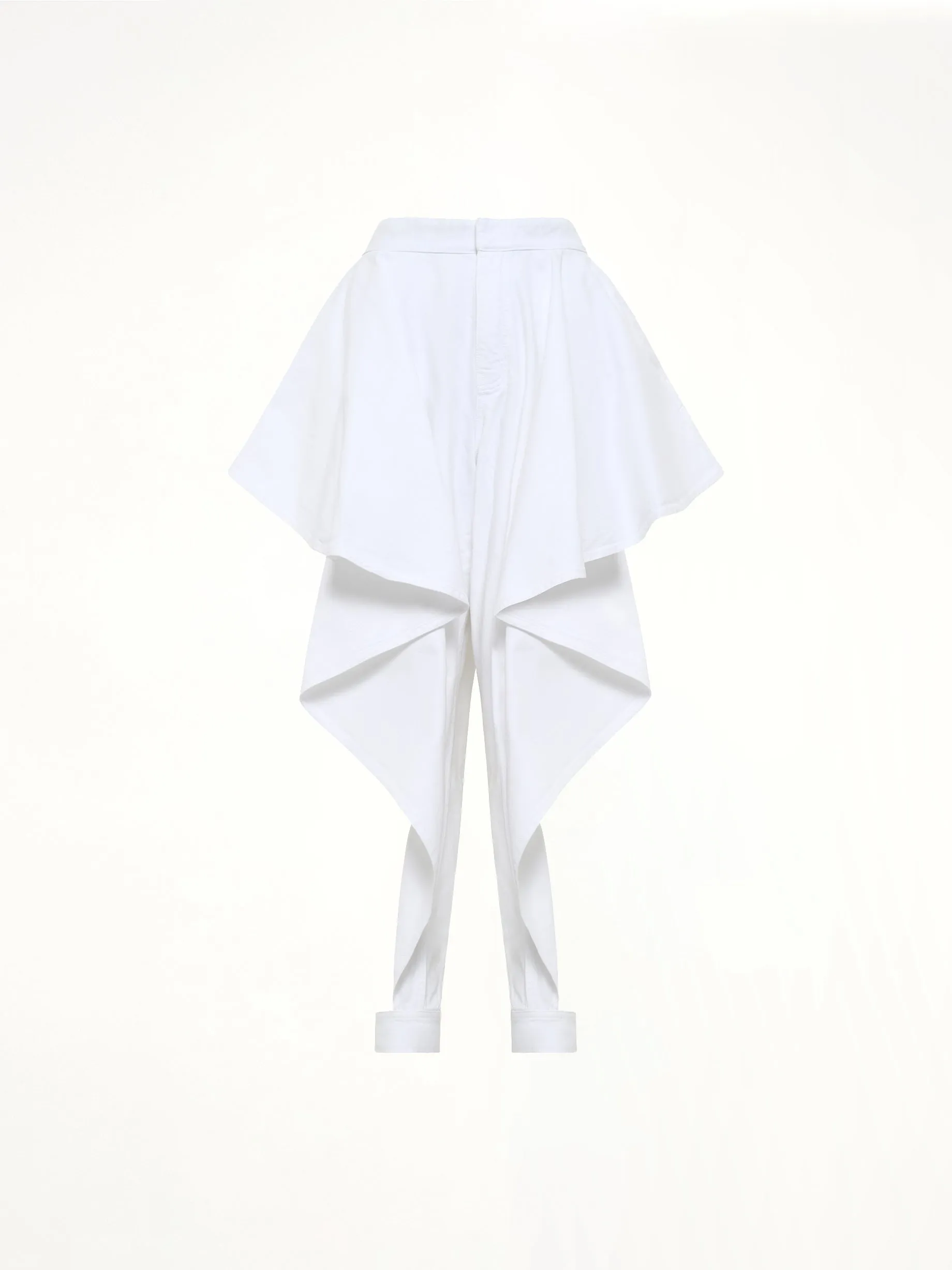 Panelled Pants in White Denim sold by MARAIS product image thumbnail 2