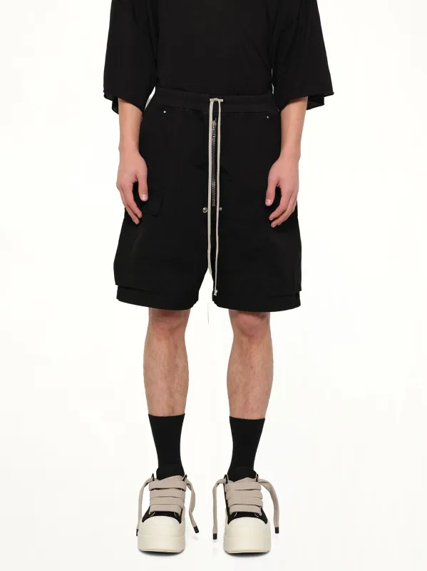 Cargobela Shorts in Black made by Rick Owens