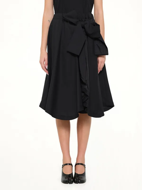 Bowtie Skirt in Black made by noir kei ninomiya