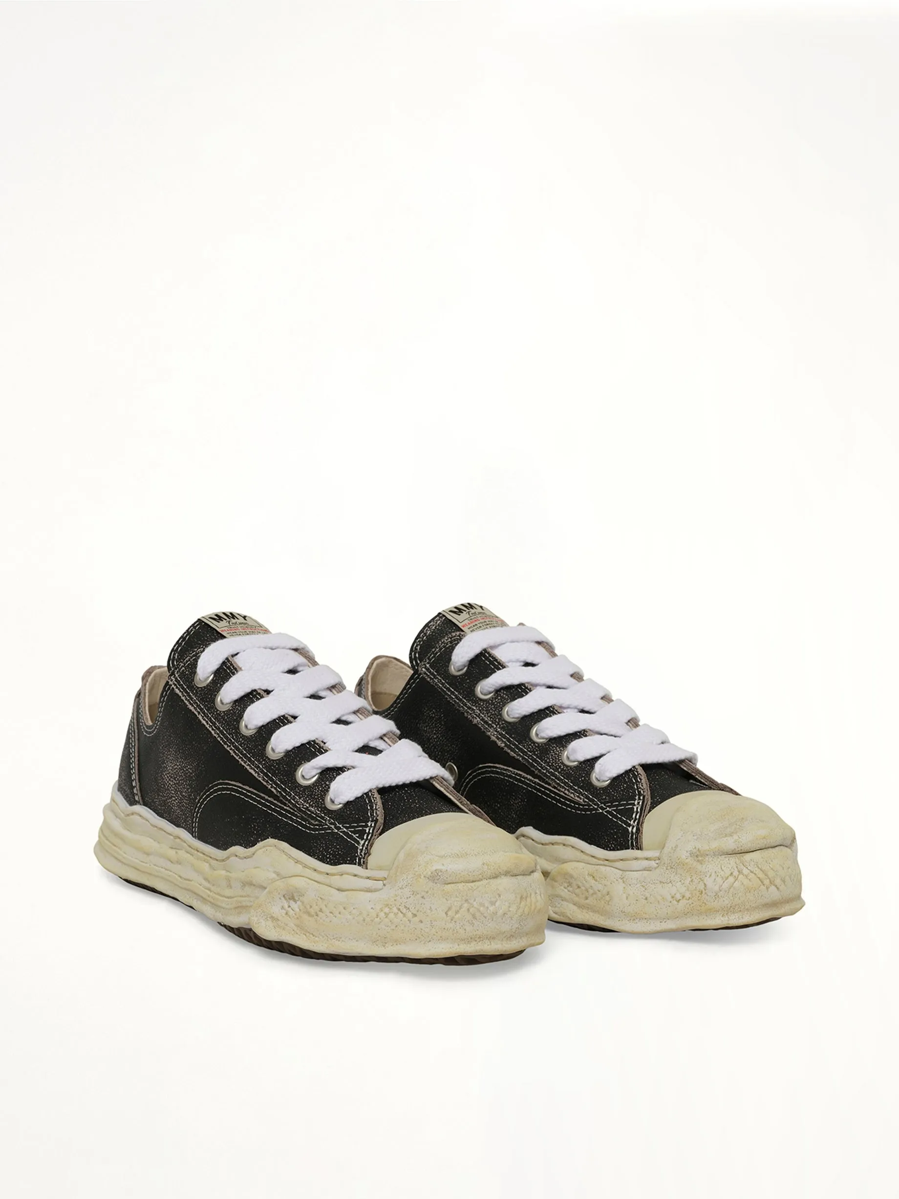 Hank OG Shrink Leather Sneaker in Black sold by MARAIS product image thumbnail 2