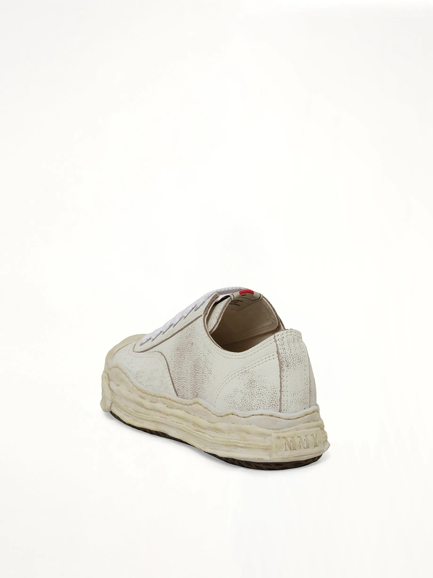 Hank OG Shrink Leather Sneaker in White sold by MARAIS product image thumbnail 3