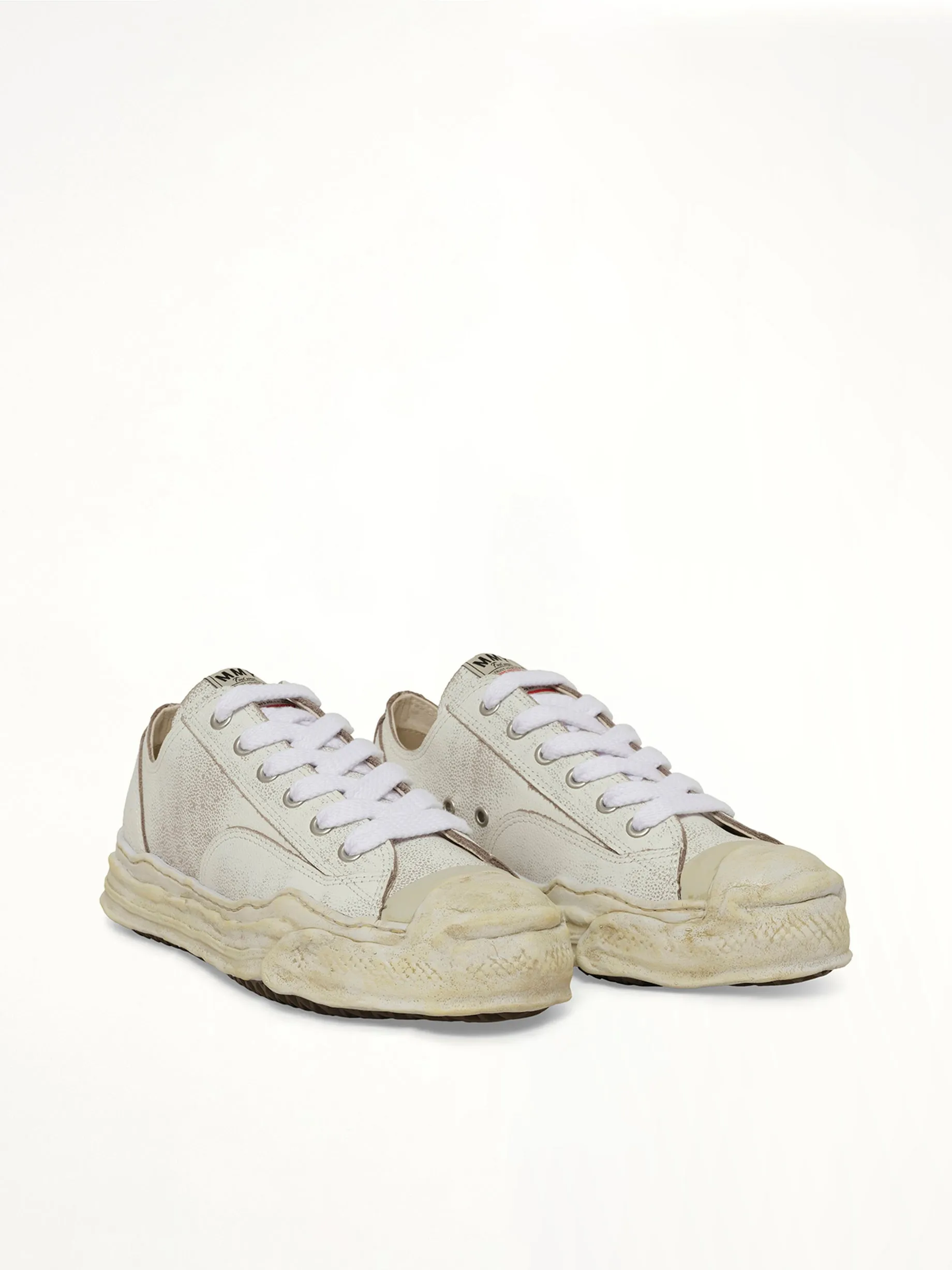 Hank OG Shrink Leather Sneaker in White sold by MARAIS product image thumbnail 2