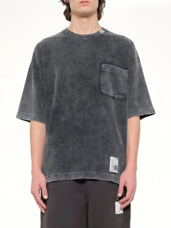 Bleached T-Shirt in Black made by Maison MIHARA YASUHIRO