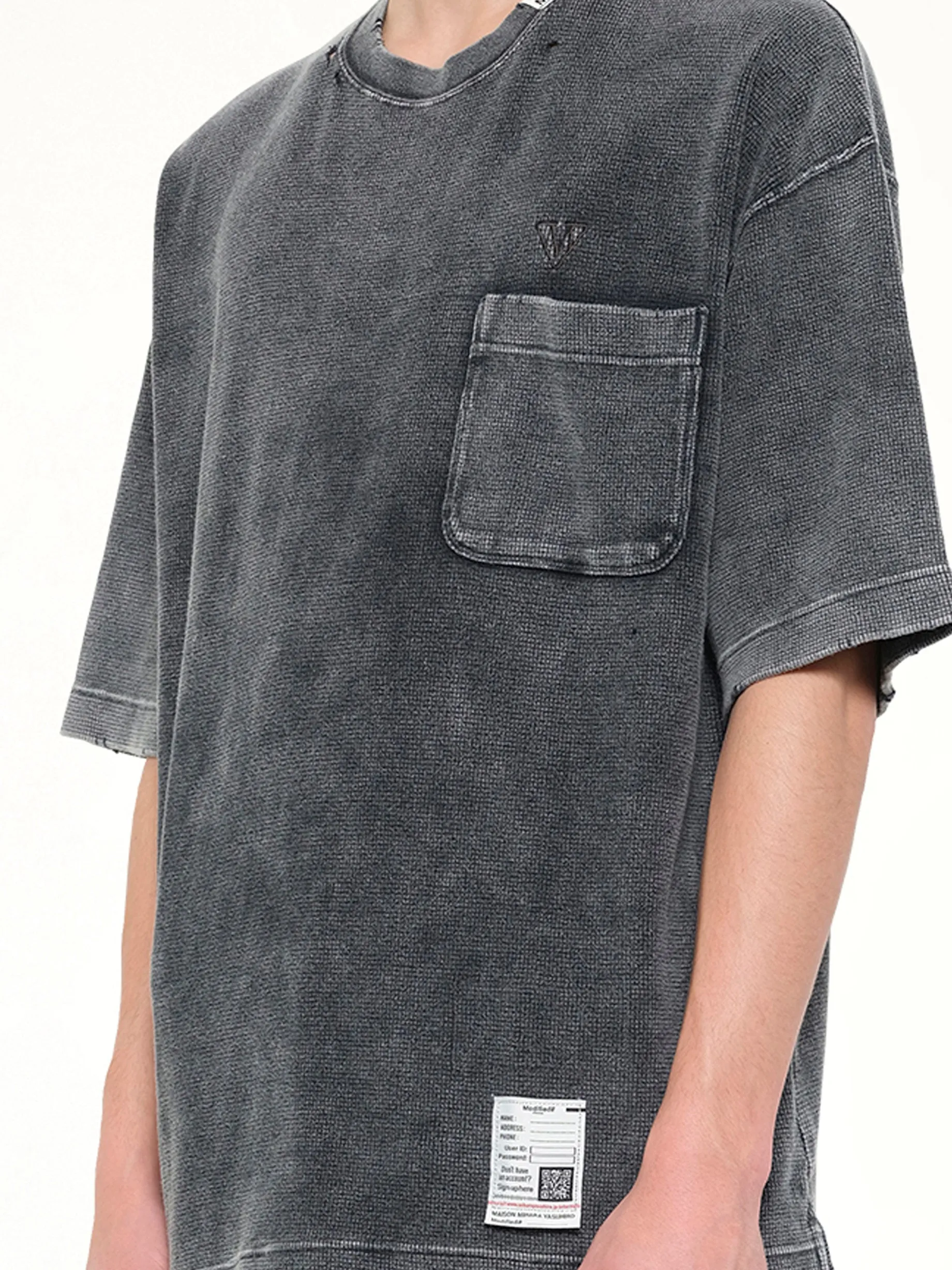 Bleached T-Shirt in Black sold by MARAIS product image thumbnail 3