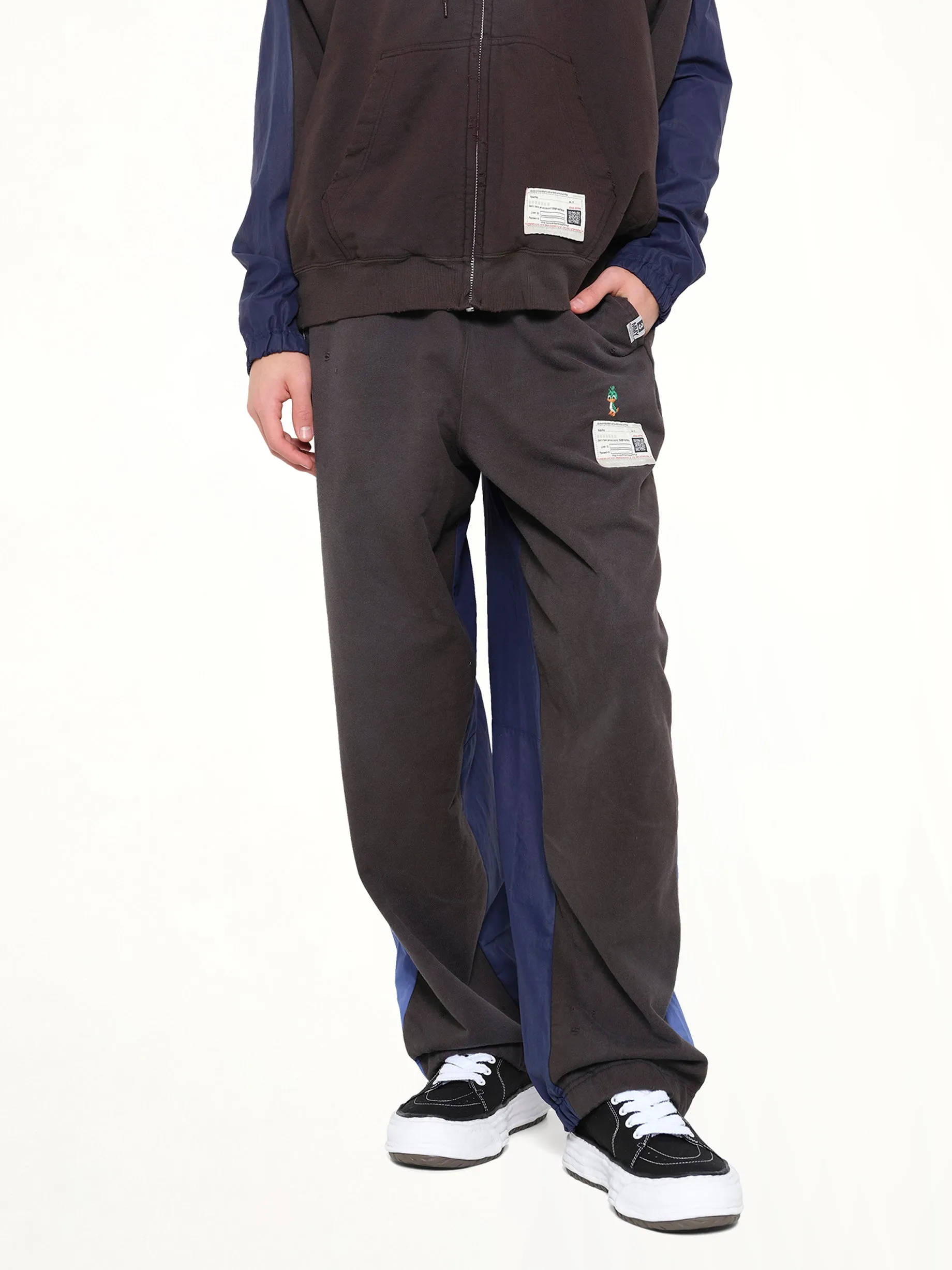 Track Pants Combined Pants in Black sold by MARAIS product image thumbnail 4
