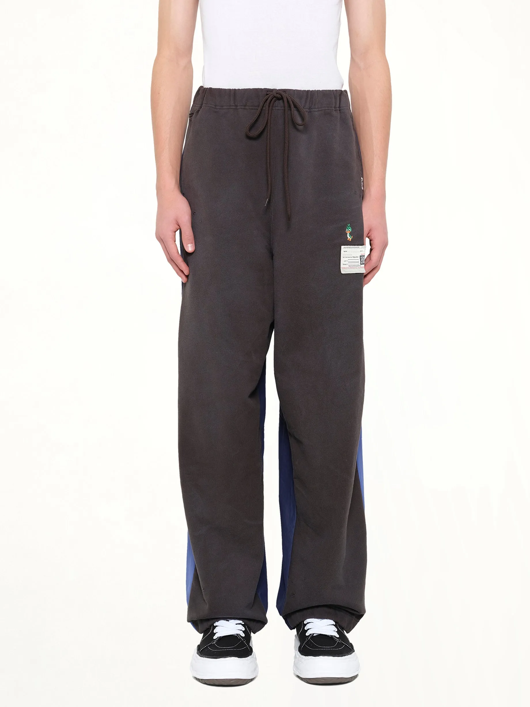 Track Pants Combined Pants in Black sold by MARAIS