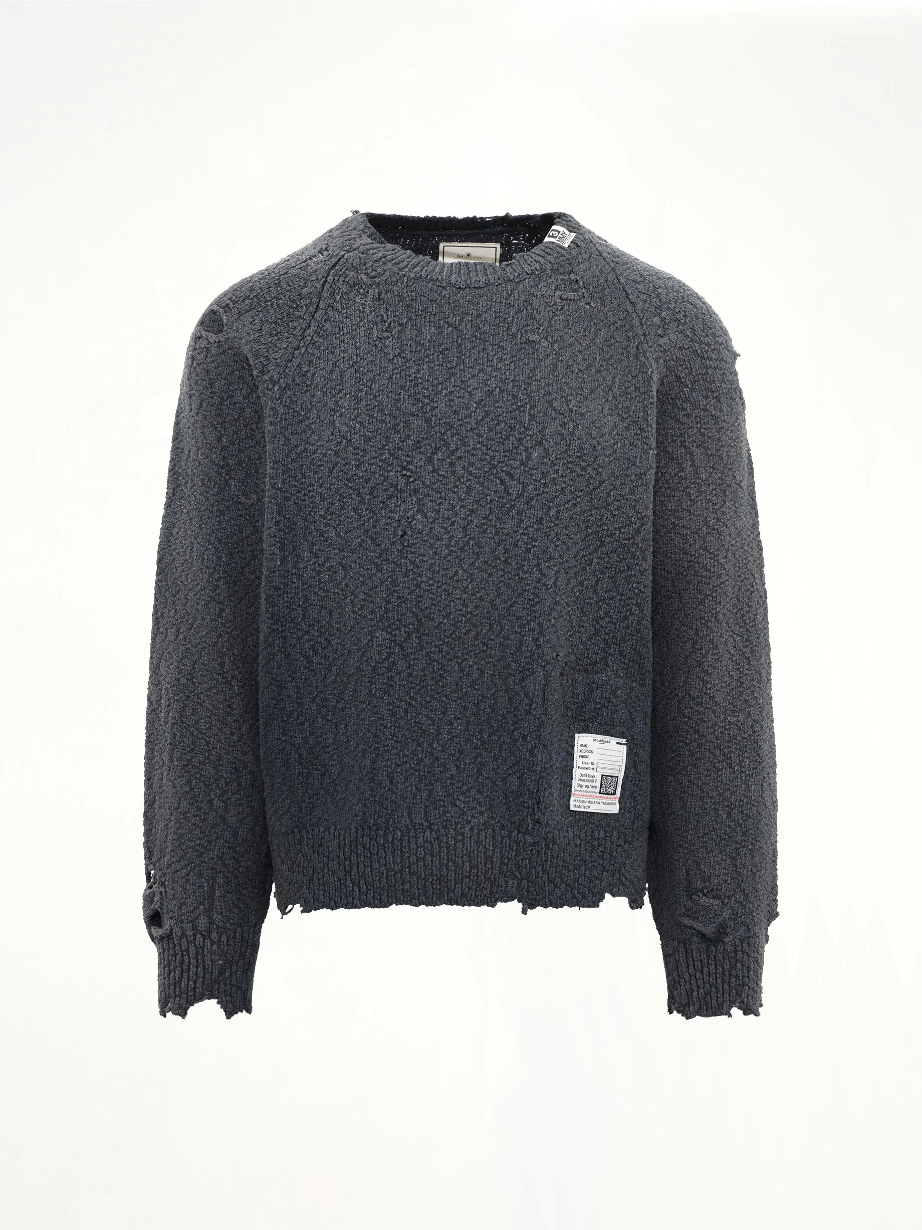Sun Faded Knit Pullover in Black sold by MARAIS product image thumbnail 2