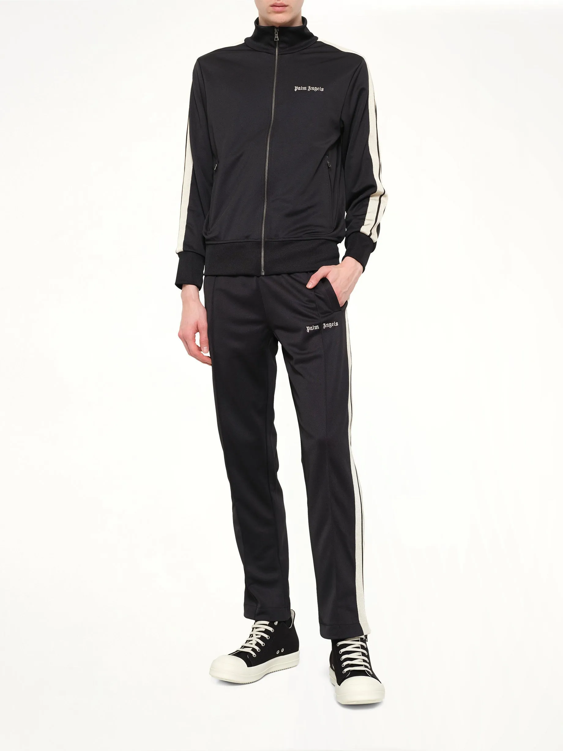 Classic Logo Track Pants in Black Off/White sold by MARAIS product image thumbnail 4