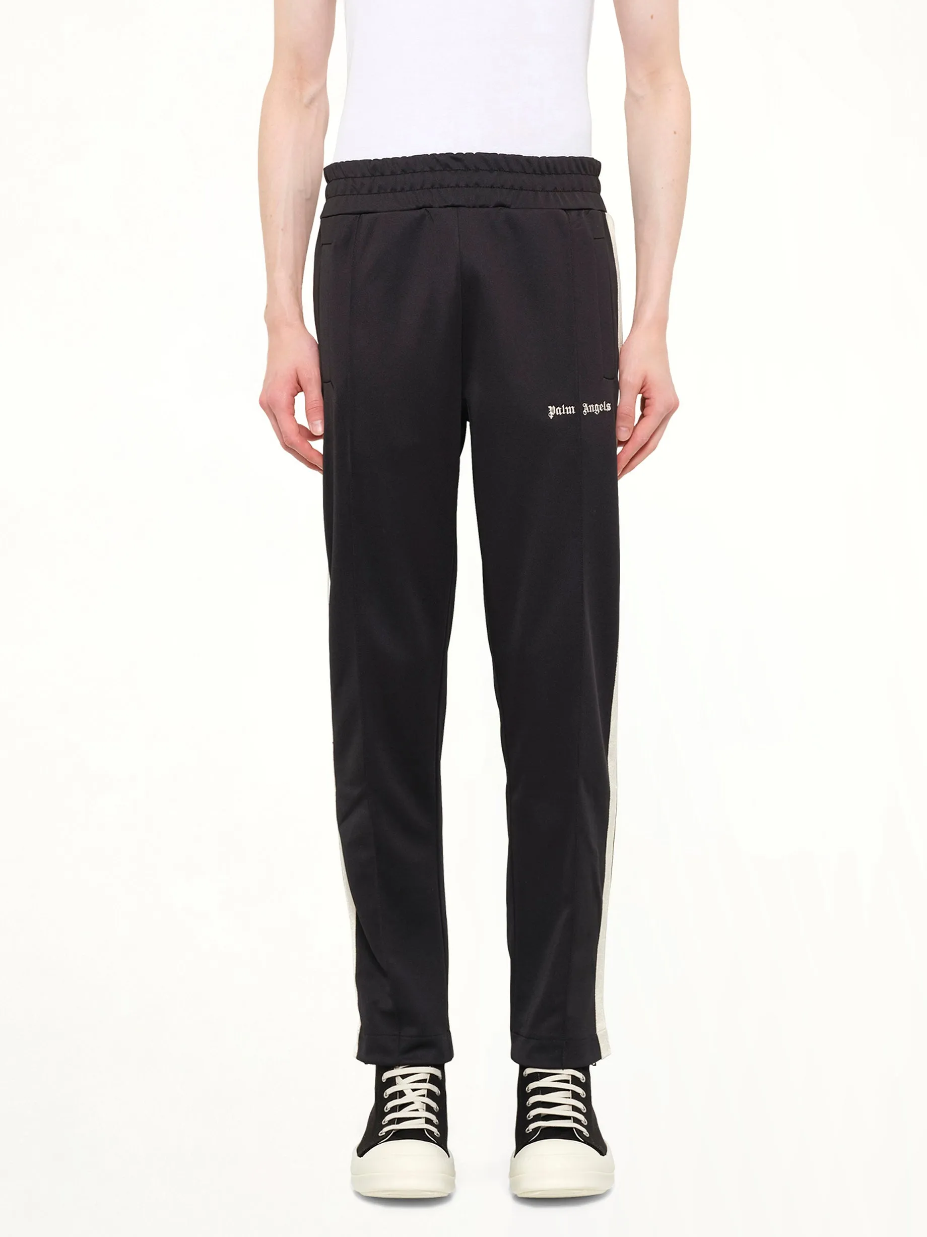 Classic Logo Track Pants in Black Off/White sold by MARAIS