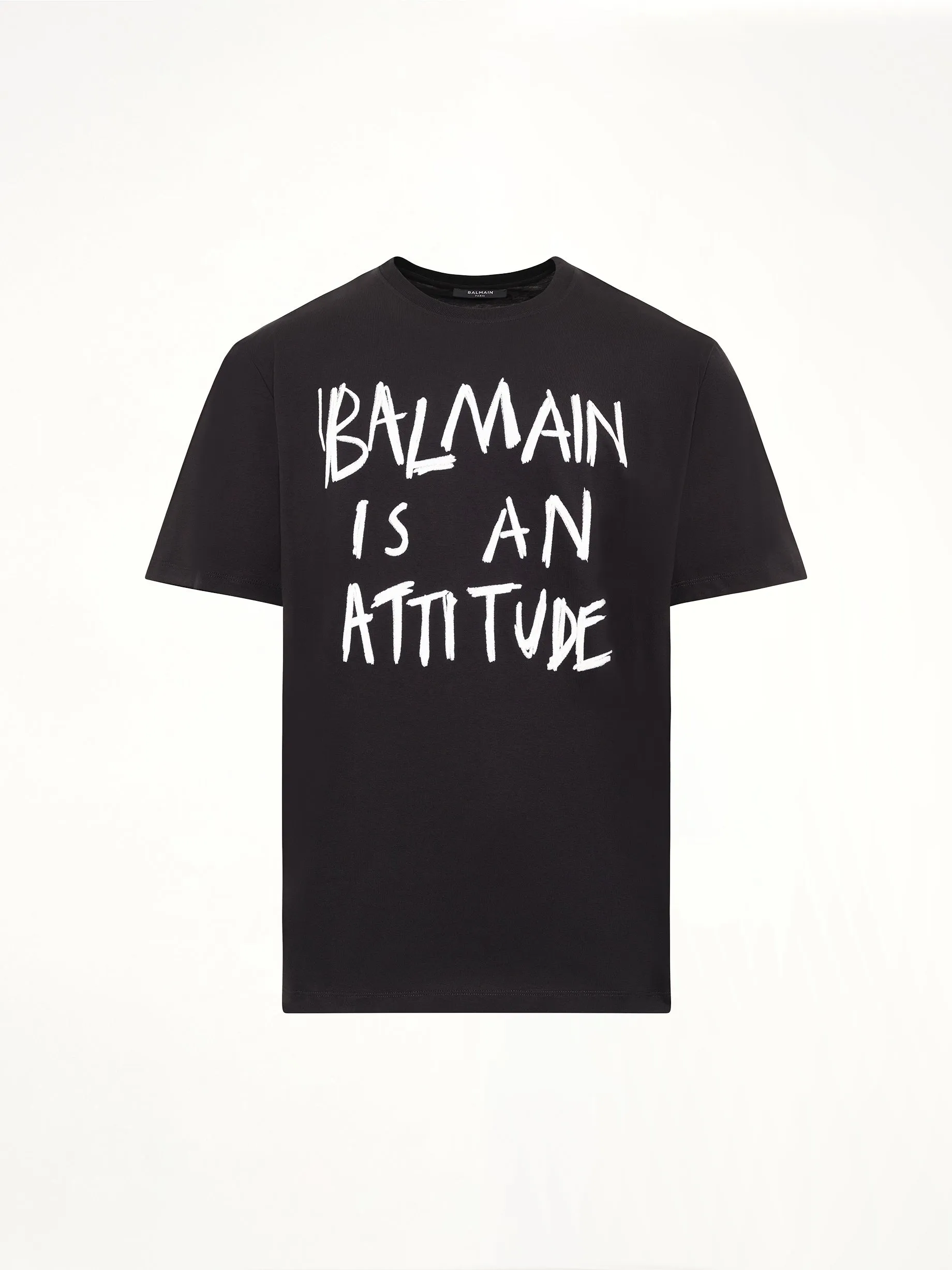 Balmain Attitude T-Shirt Bulky Fit in Black/White sold by MARAIS product image thumbnail 2