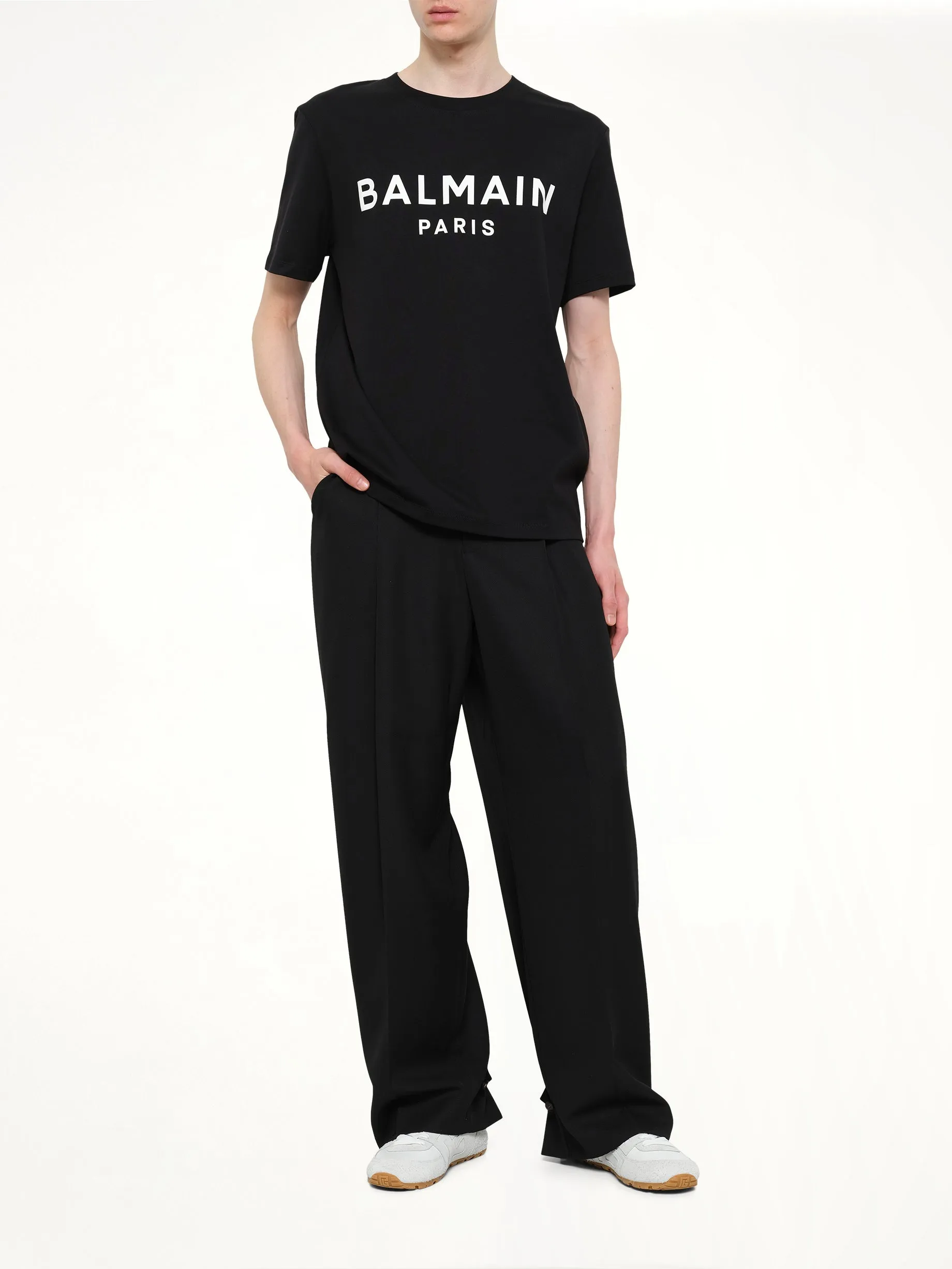 Big Balmain Paris Brush Sweatshirt Reg in Black sold by MARAIS product image thumbnail 4