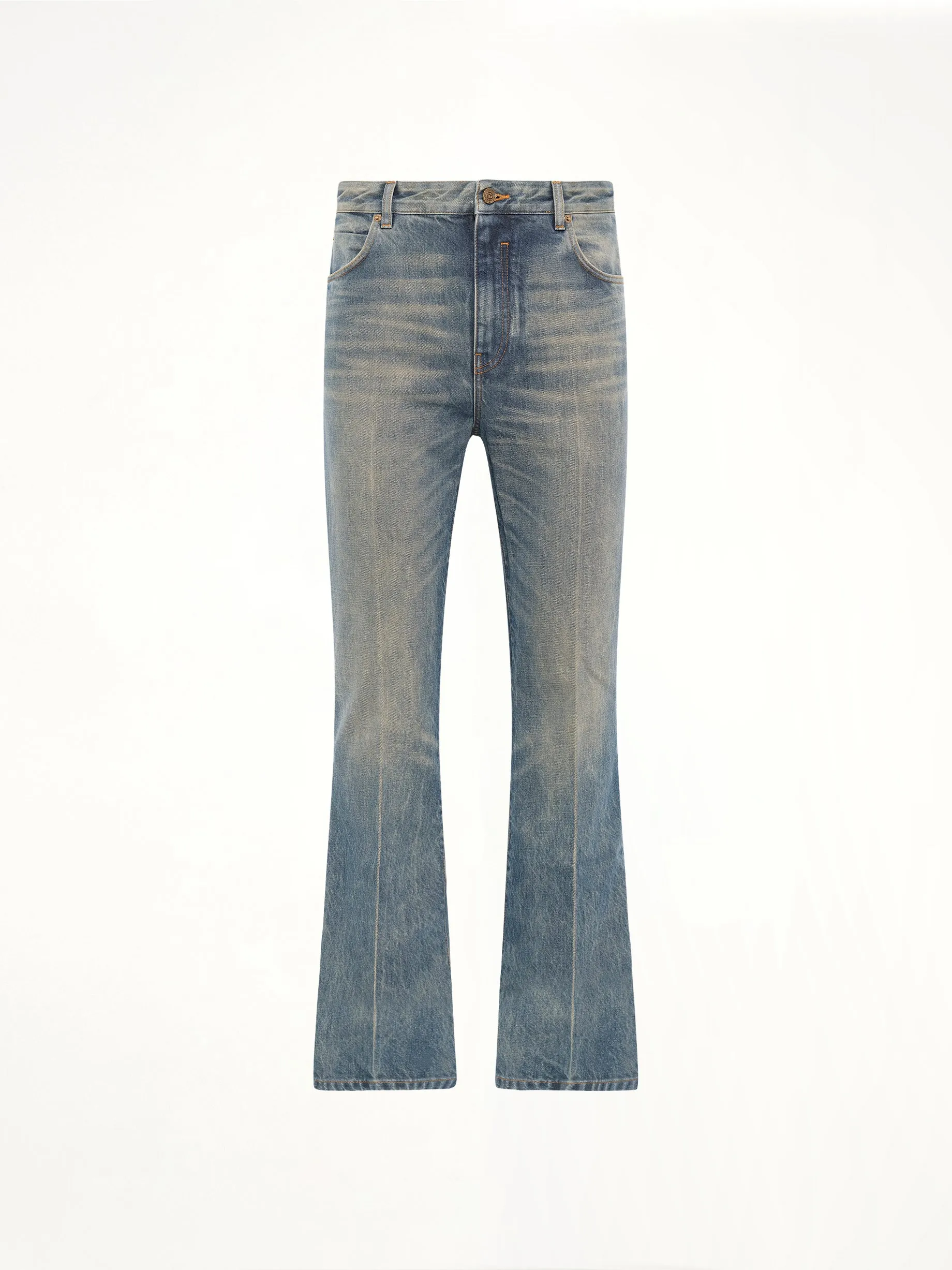 Tube Leg Jeans Vintage Wash in Blue sold by MARAIS product image thumbnail 2