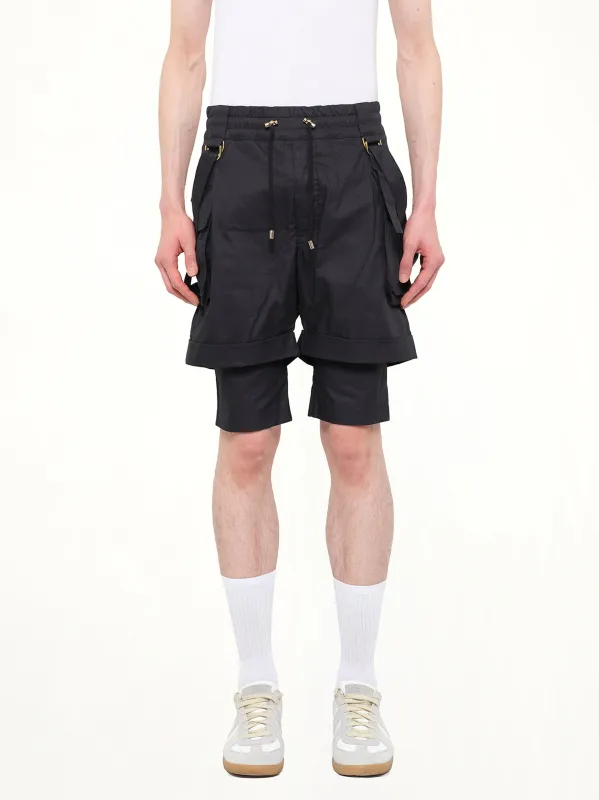 Shorts in Black made by Balmain