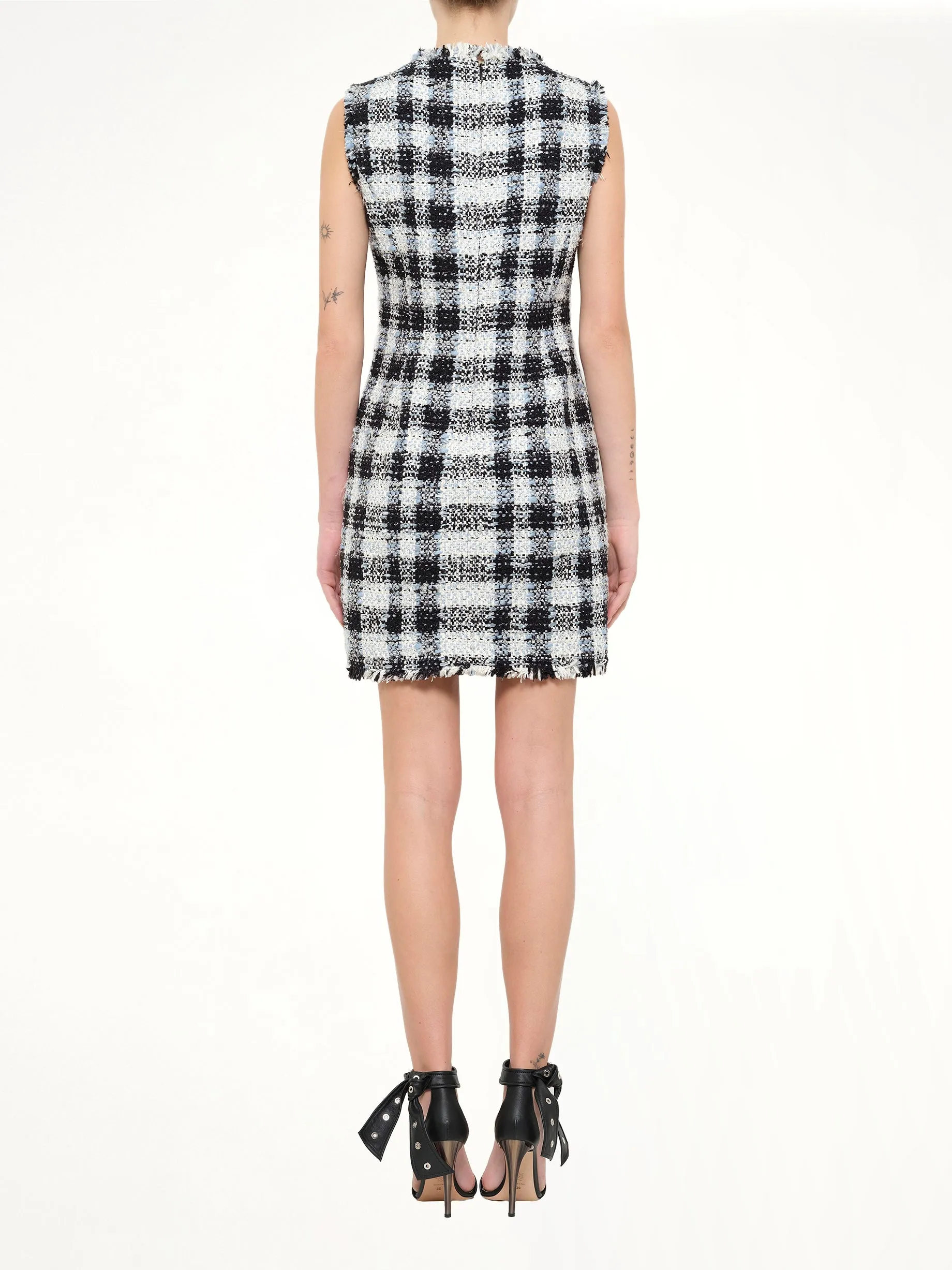 Alexander McQueen Checkered Tweed Dress sold by MARAIS product image thumbnail 4