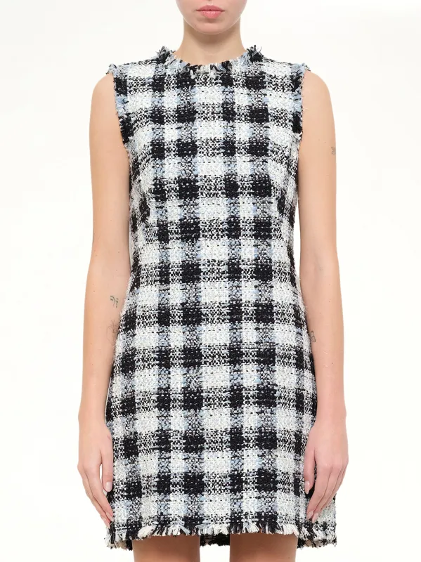 Alexander McQueen Checkered Tweed Dress made by Alexander McQueen