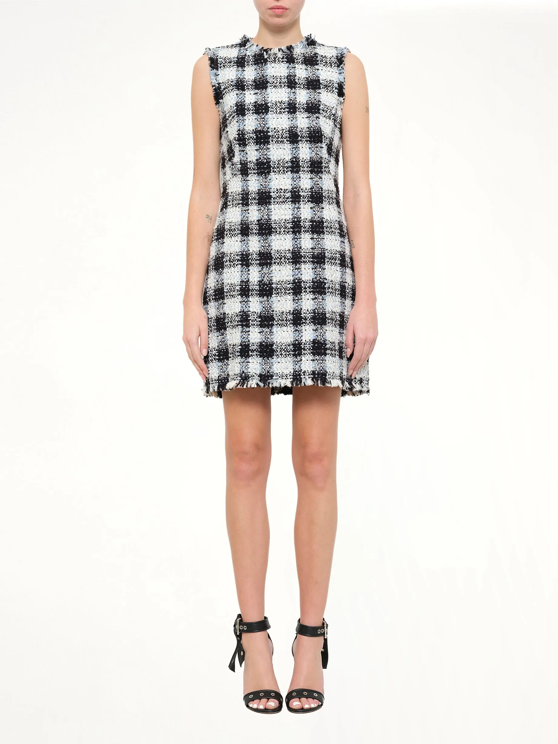 Alexander McQueen Checkered Tweed Dress sold by MARAIS product image thumbnail 2