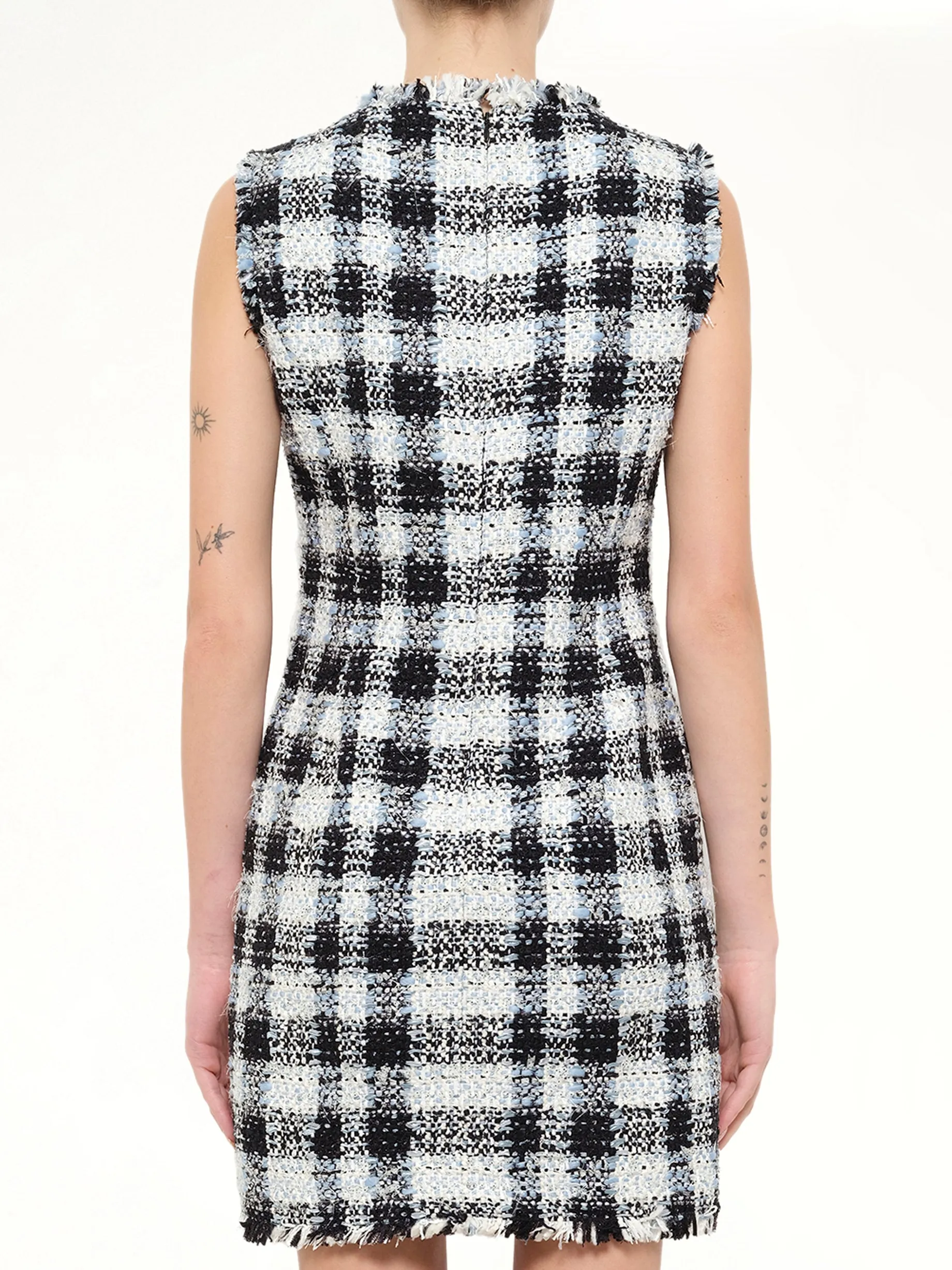 Alexander McQueen Checkered Tweed Dress sold by MARAIS product image thumbnail 3