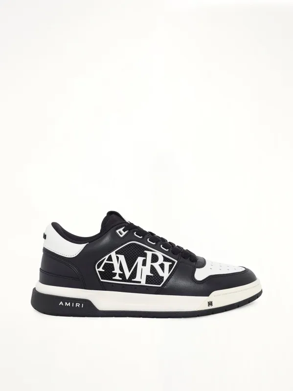 Classic Low Sneaker in Black/White made by AMIRI
