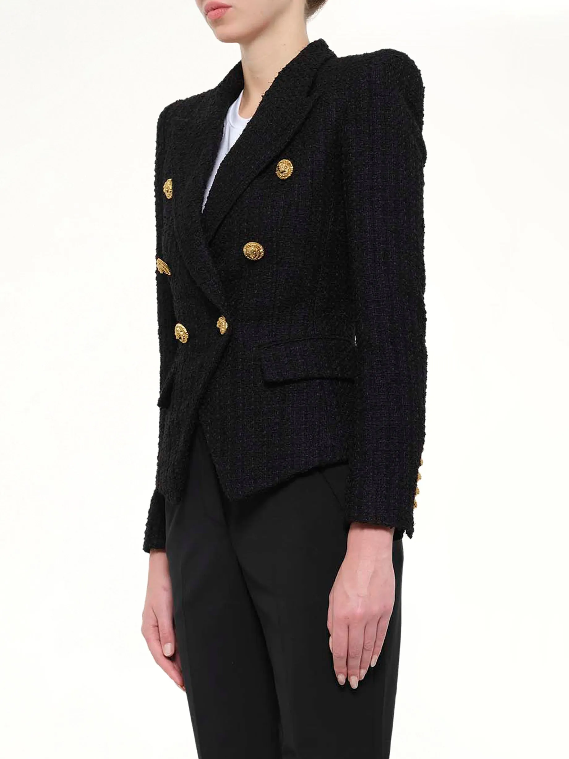 6 BTN Tweed Jacket in Black sold by MARAIS product image thumbnail 3